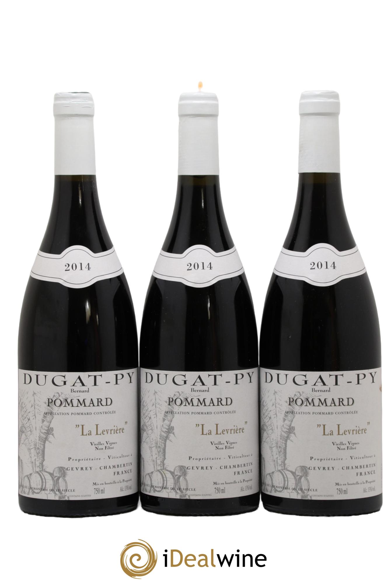 Pommard La Levrière Vieilles Vignes Dugat-Py 2014 - Lot of 3 bottles - 0