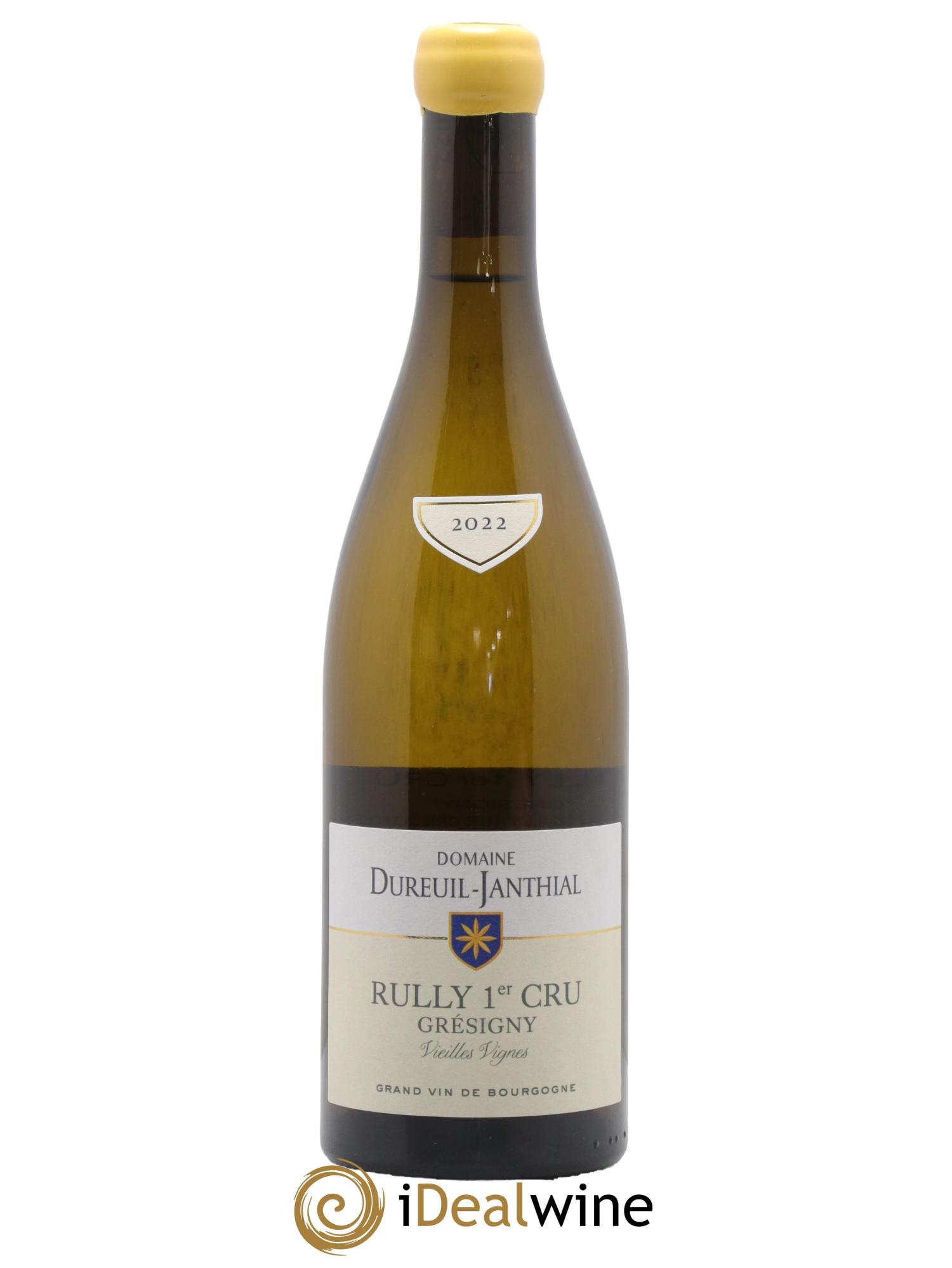 Rully 1er Cru Grésigny Vieilles Vignes Vincent Dureuil-Janthial 2022 - Lot de 1 bouteille - 0