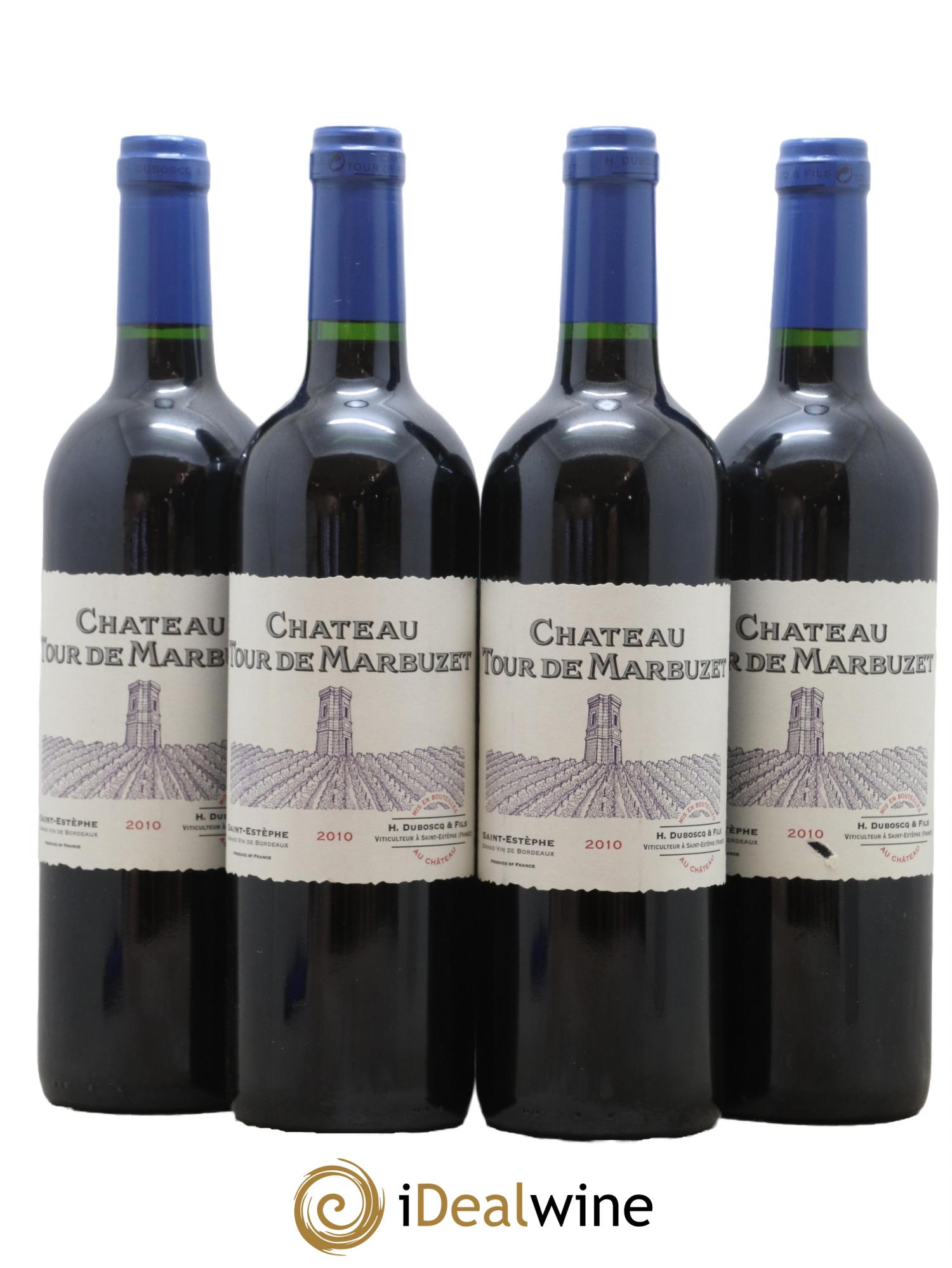 Château Tour de Marbuzet 2010 - Lot de 4 bouteilles - 0