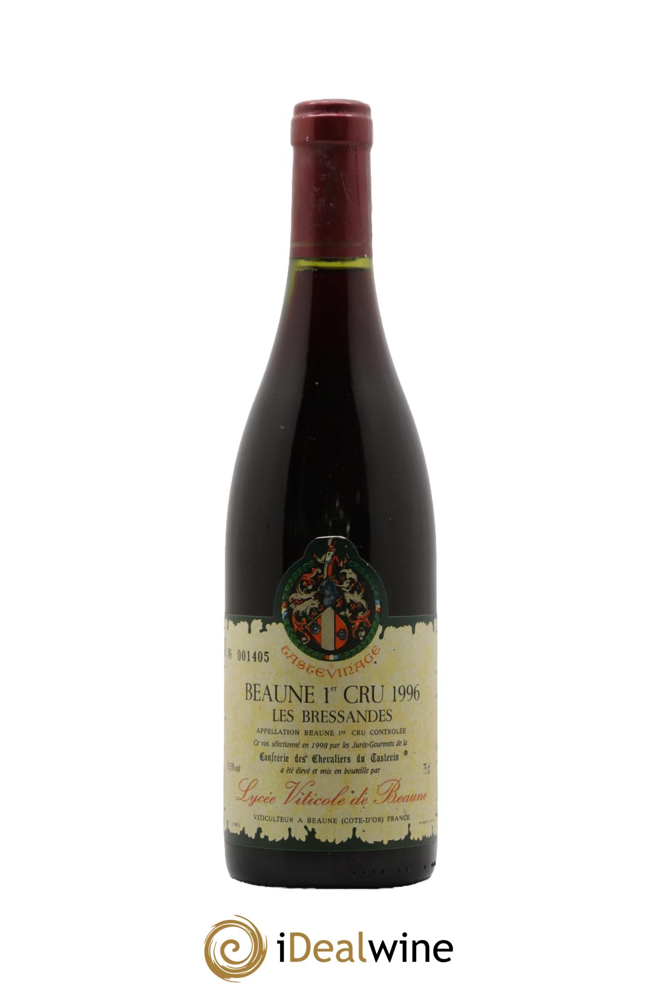 Beaune 1er Cru Les Bressandes Lycée Viticole de Beaune Tastevinage 1996 - Lot de 1 bouteille - 0