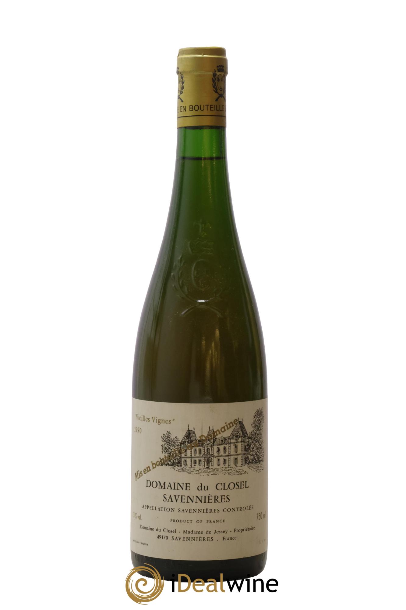 Savennières Vieilles Vignes Domaine du Closel 1990 - Lot de 1 bouteille - 0