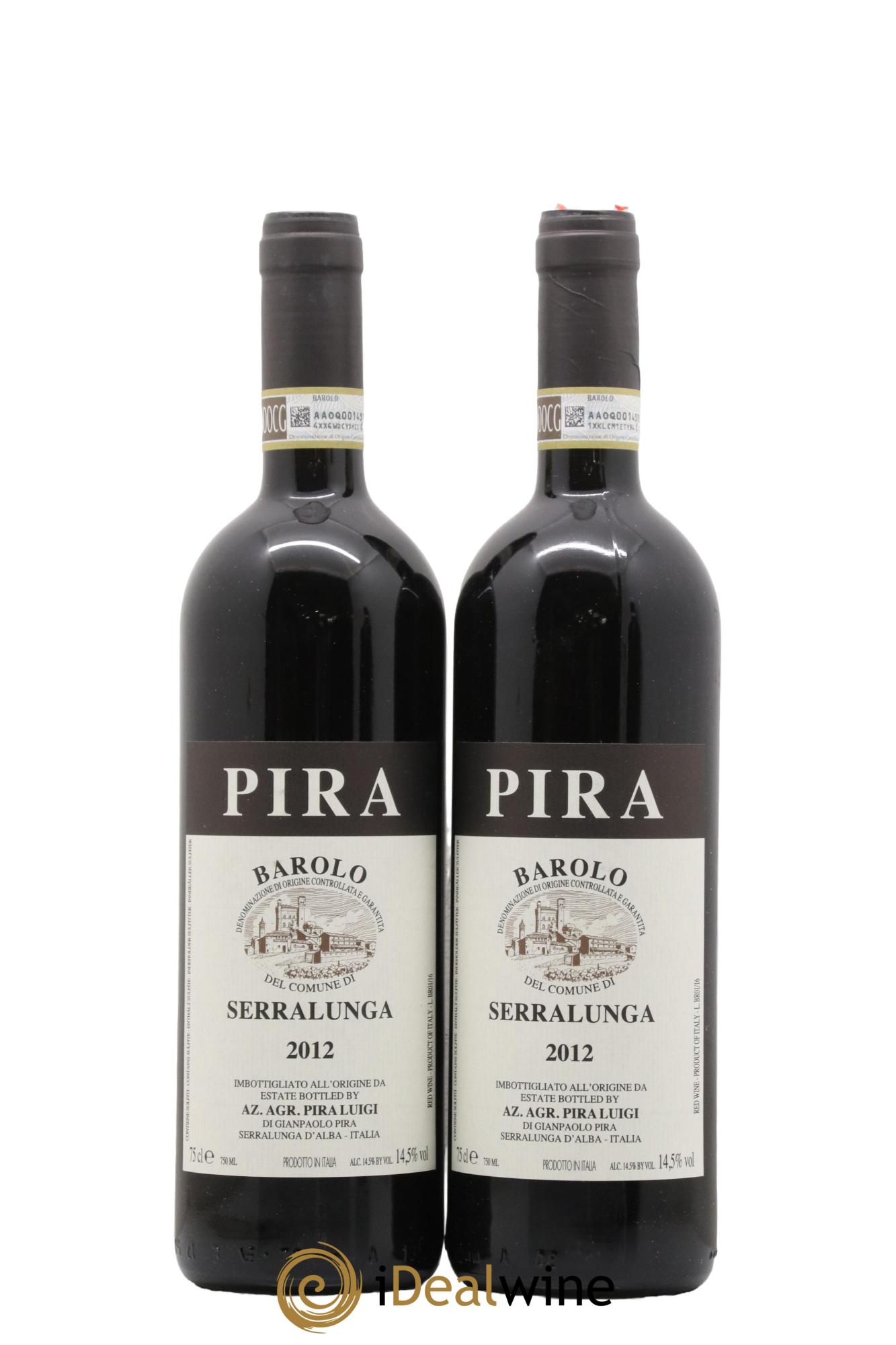 Barolo DOCG Luigi Pira Serralunga 2012 - Lot de 2 bouteilles - 0