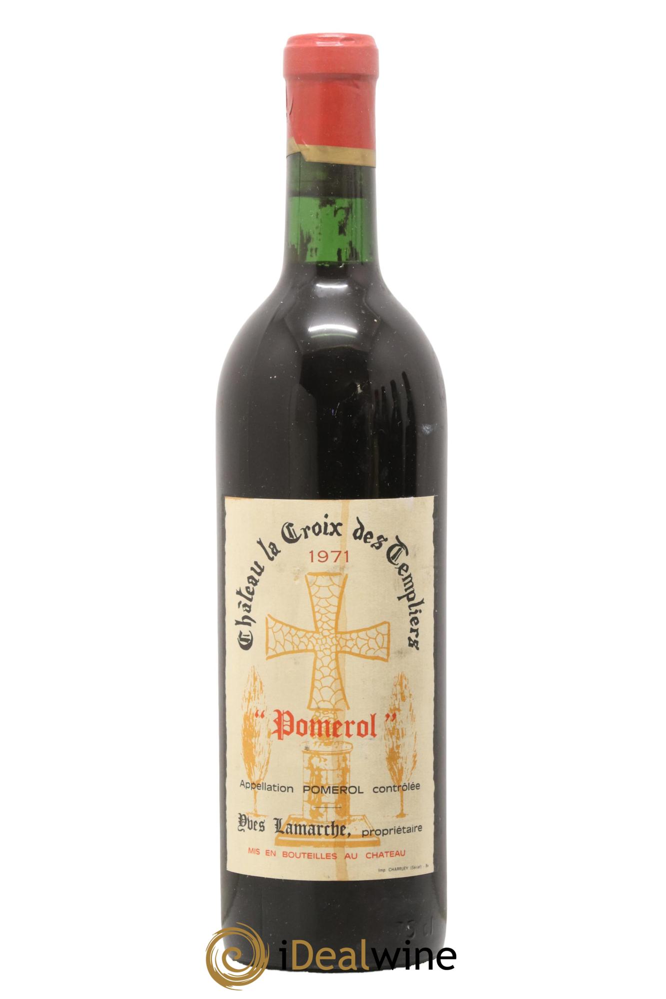 Pomerol Château La Croix des Templiers 1971 - Lot de 1 bouteille - 0