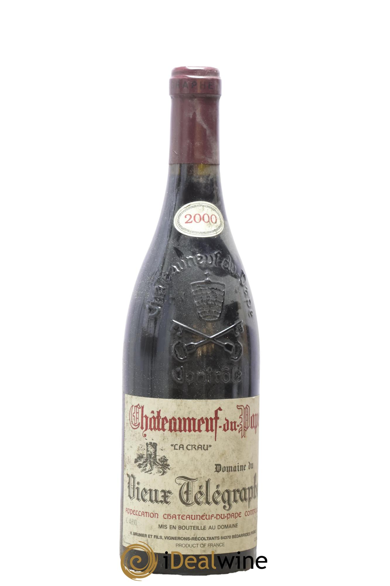 Châteauneuf-du-Pape Vieux Télégraphe (Domaine du) Vignobles Brunier 2000 - Posten von 1 Flasche - 0