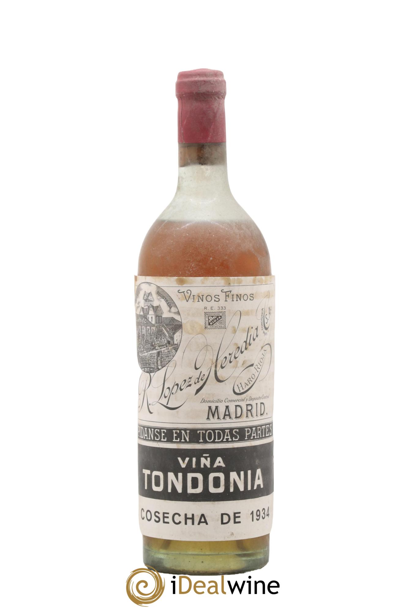 Rioja DOCA Vina Tondonia R. Lopez de Heredia 1934 - Lot of 1 bottle - 0