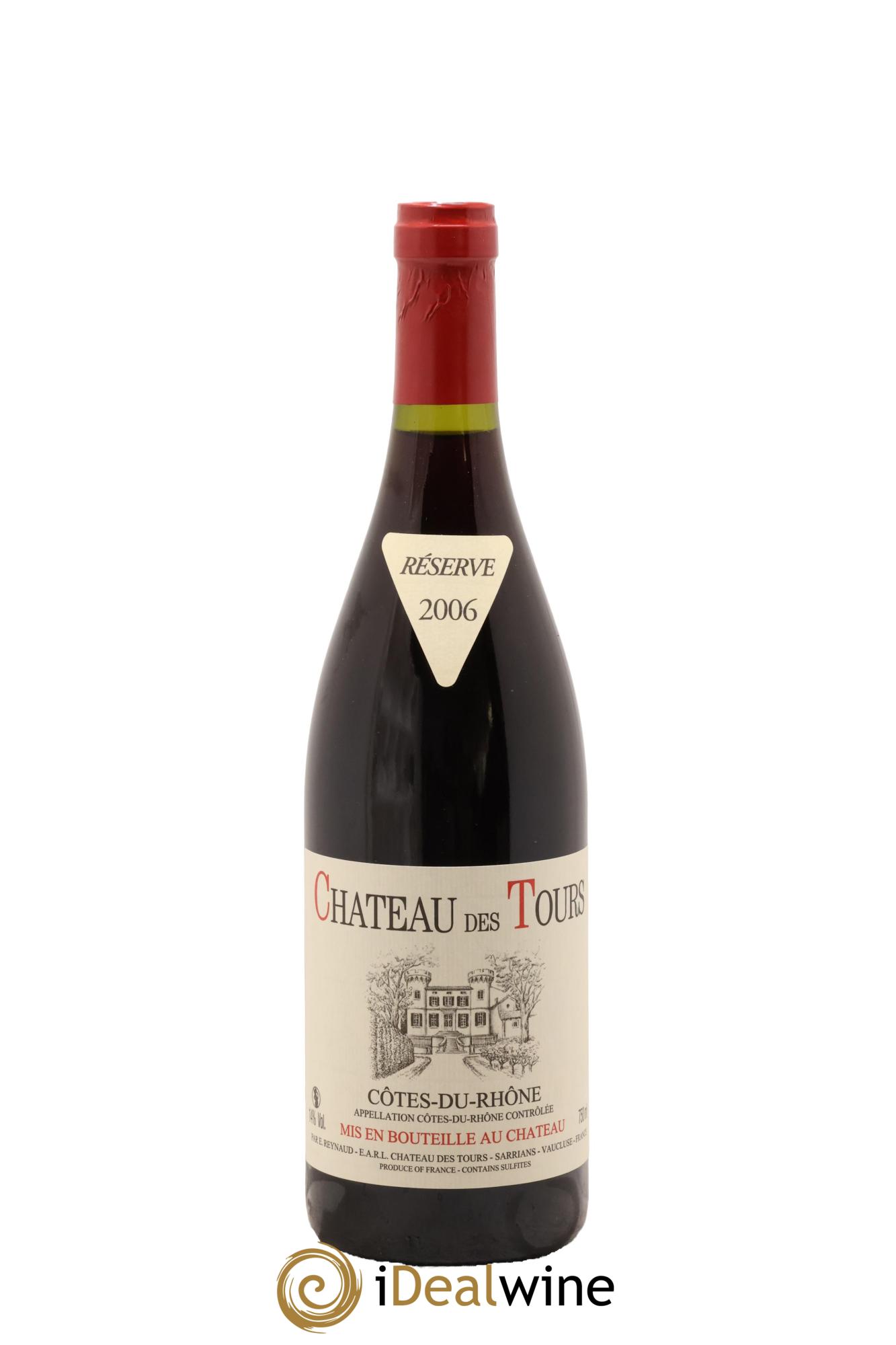 Côtes-du-Rhône Château des Tours Emmanuel Reynaud 2006 - Lot de 1 bouteille - 0