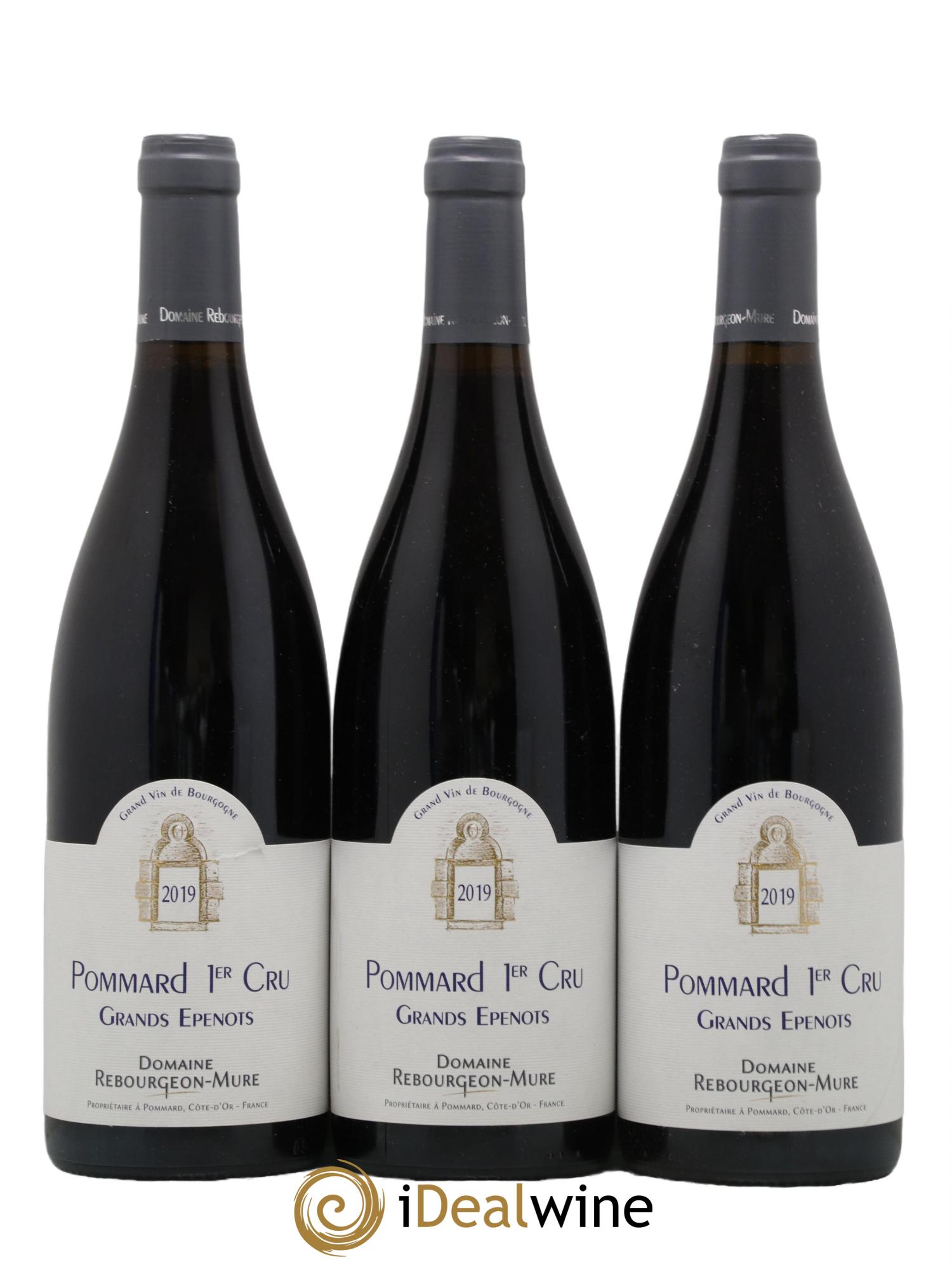 Pommard 1er Cru Grands Epenots Rebourgeon Mure 2019 - Lot de 3 bouteilles - 0