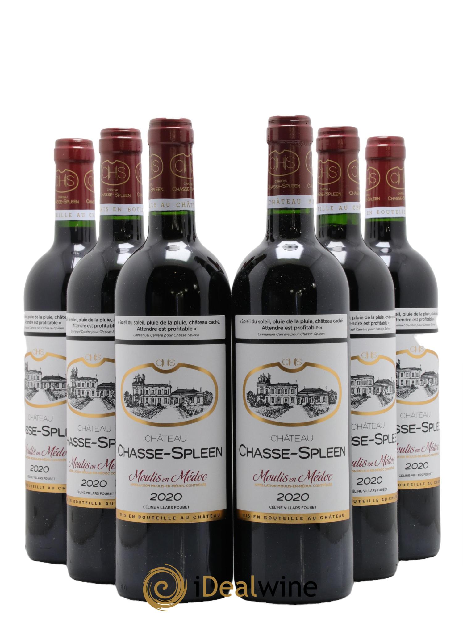 Château Chasse Spleen 2020 - Lotto di 6 bottiglie - 0