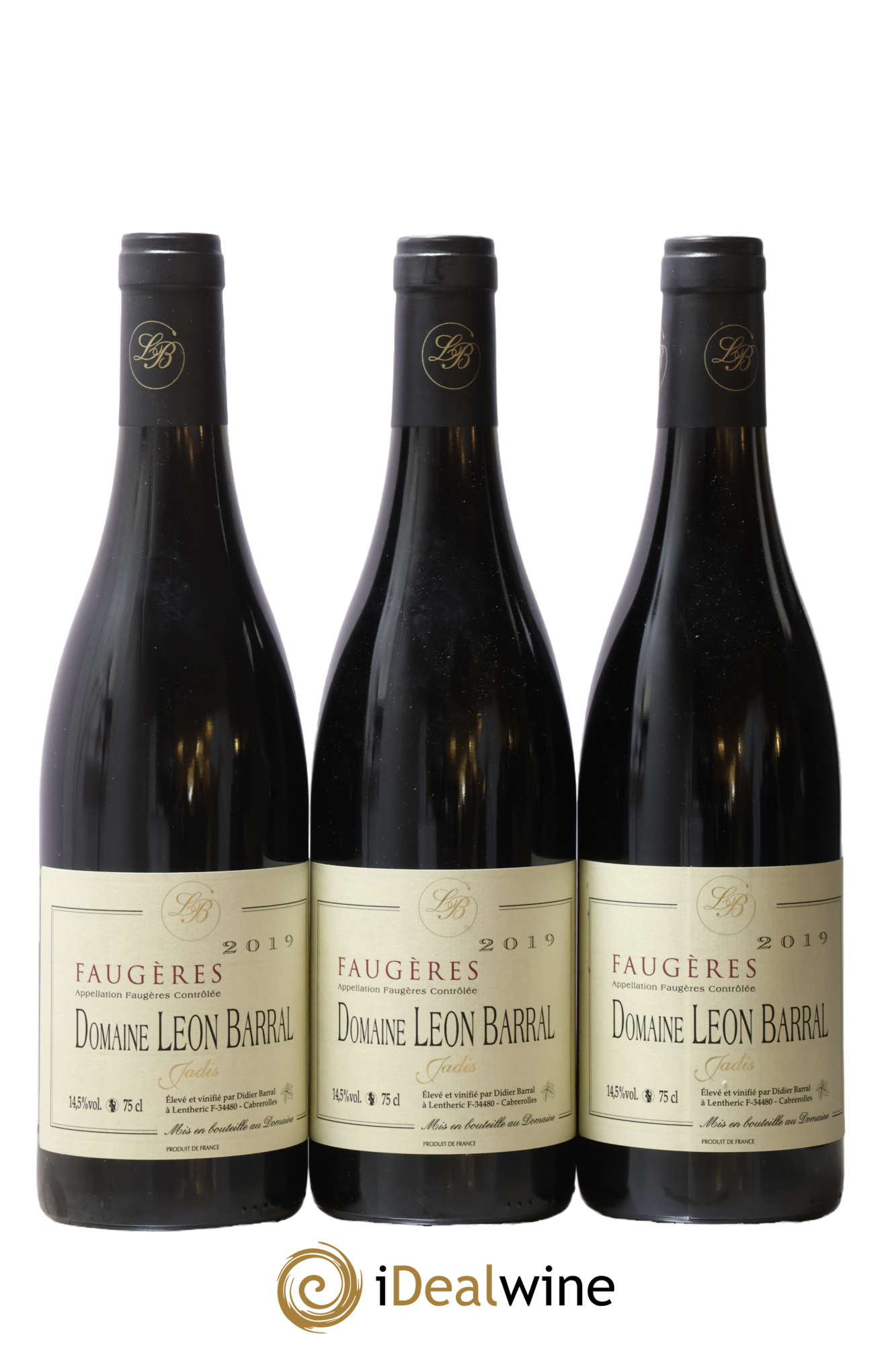 Faugères Jadis Domaine Léon Barral 2019 - Lot de 3 bouteilles - 0