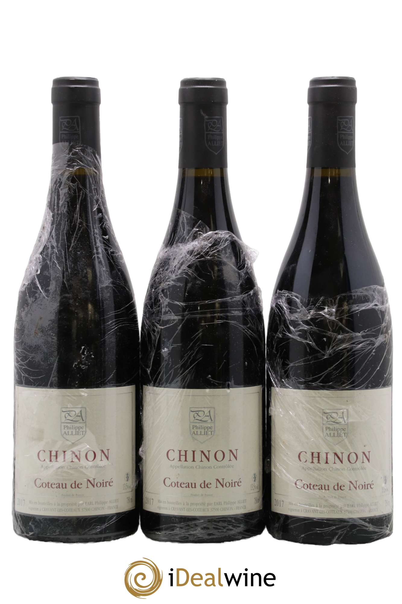 Chinon Coteau de Noiré Philippe Alliet 2017 - Lot de 3 bouteilles - 0