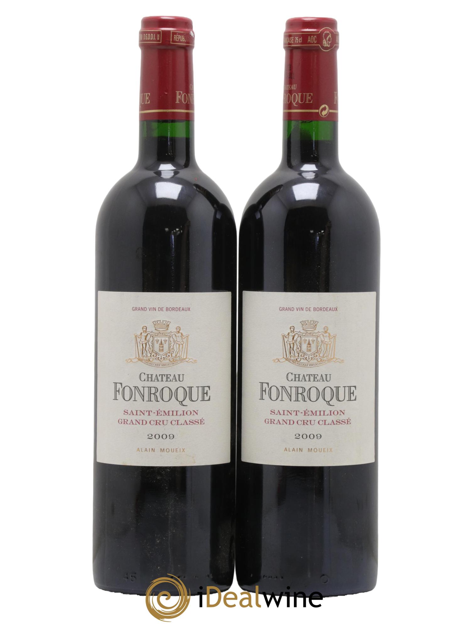 Saint-Émilion Grand Cru Chateau Fontroque 2009 - Lot de 2 bouteilles - 0