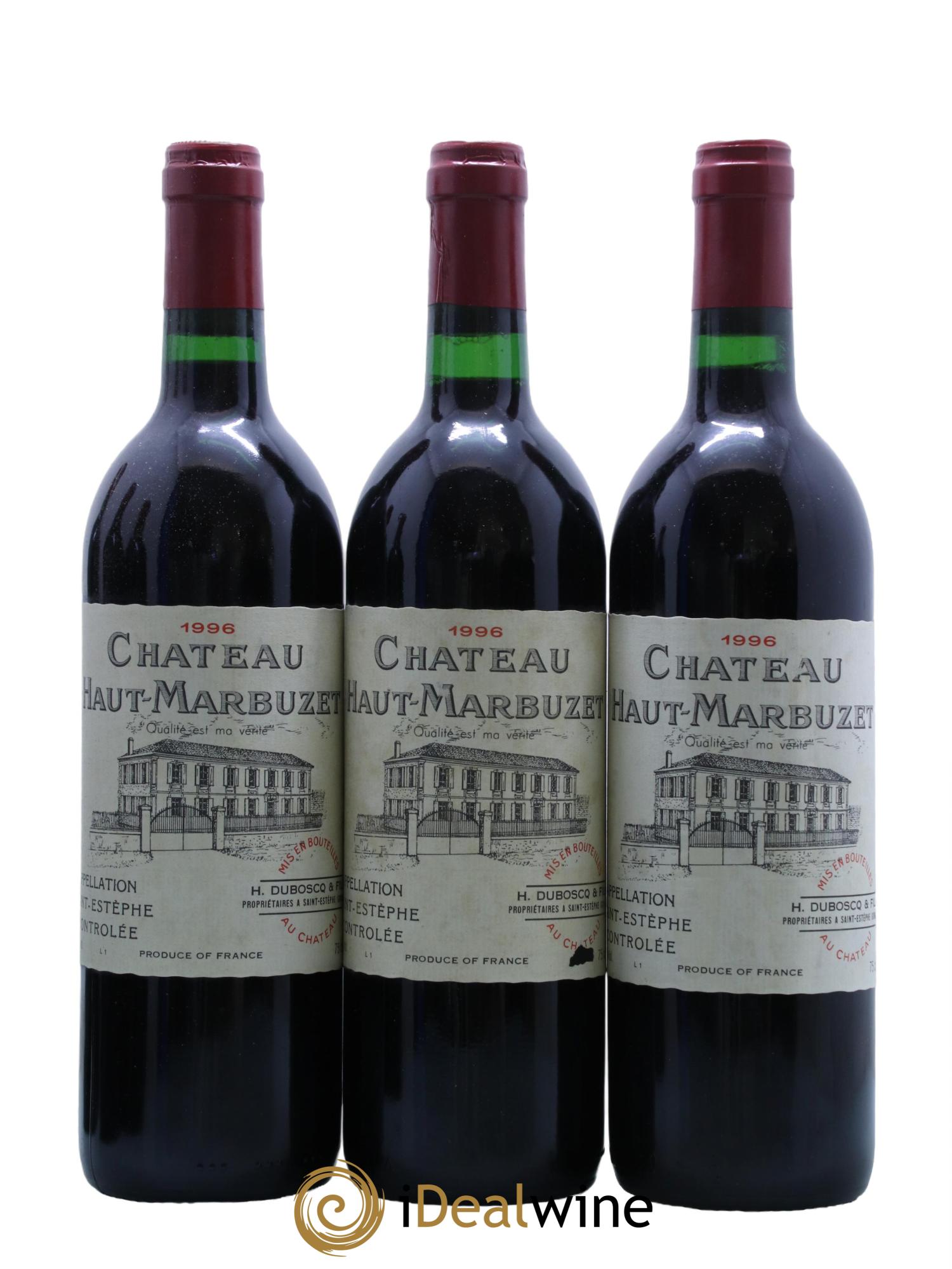 Château Haut Marbuzet 1996 - Lot de 12 bouteilles - 3