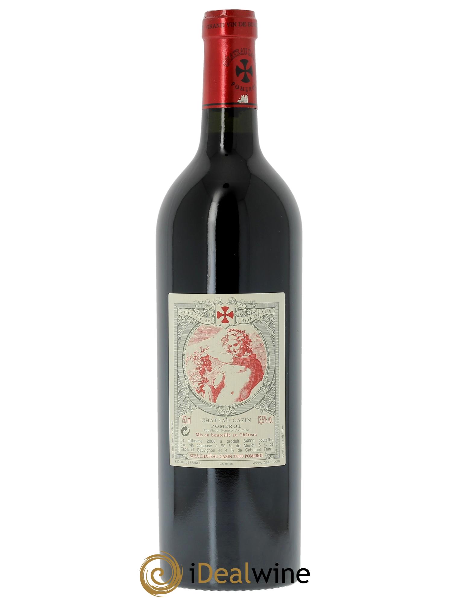 Château Gazin (Cassetta in legno a partire da 6 bt) 2006 - Lotto di 1 bottiglia - 1