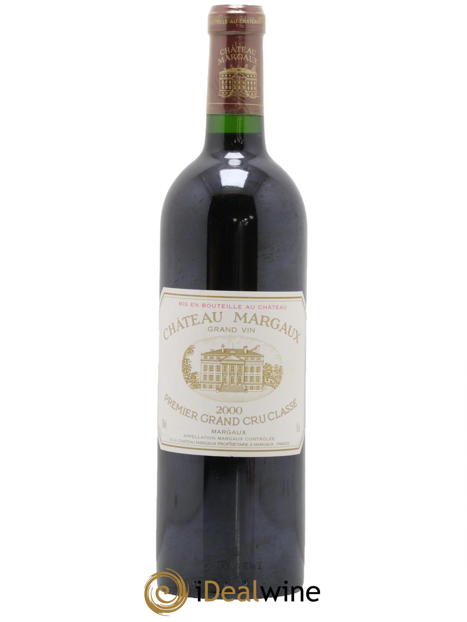 Château Margaux 1er Grand Cru Classé 2000 - Lot de 1 bouteille - 0