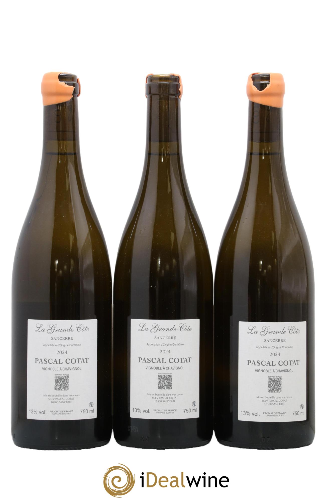 Sancerre La Grande Côte Pascal Cotat 2024 - Lot of 3 bottles - 1