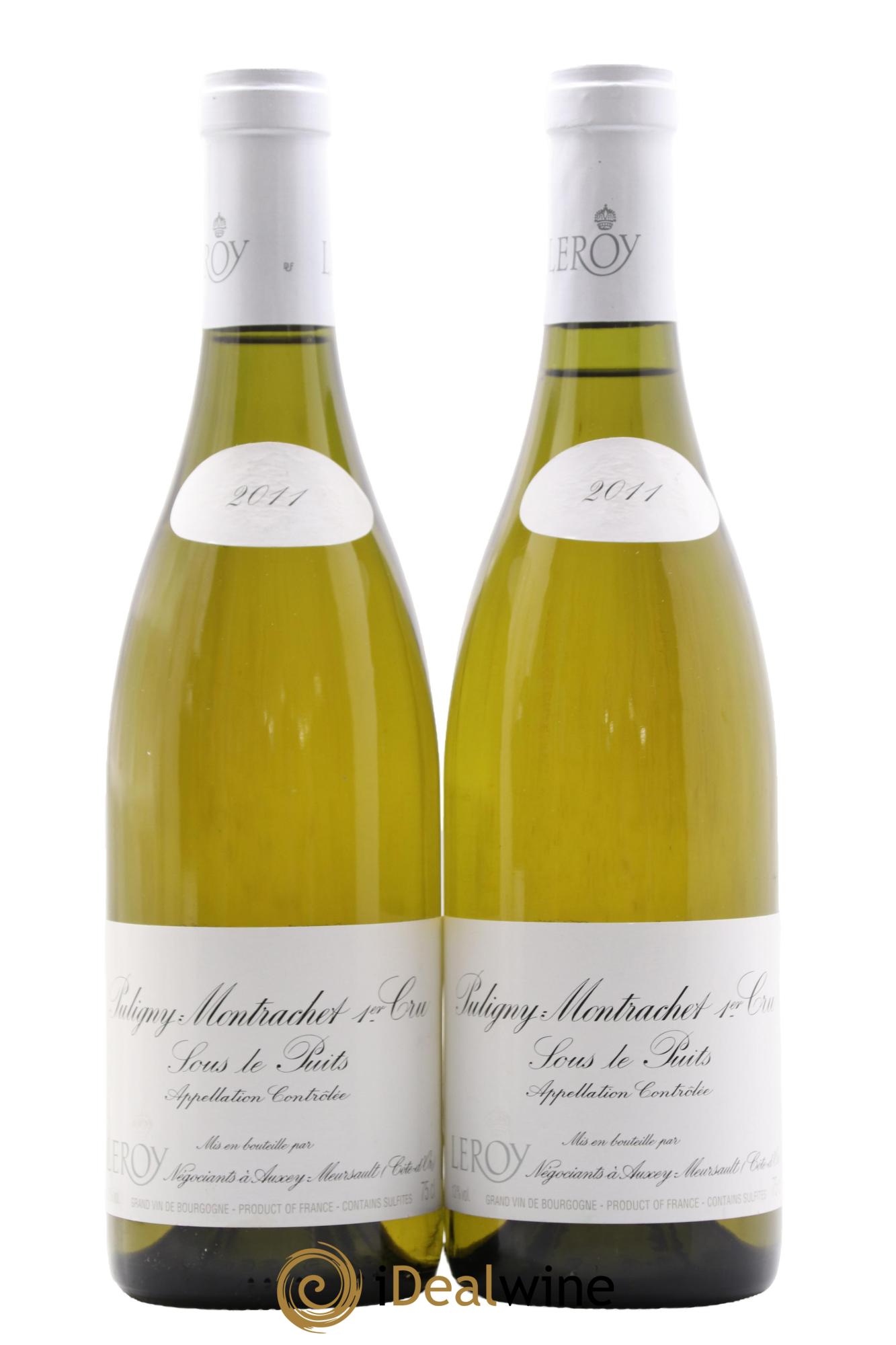 Puligny-Montrachet 1er Cru Sous le Puits Leroy SA 2011 - Lot de 2 bouteilles - 0