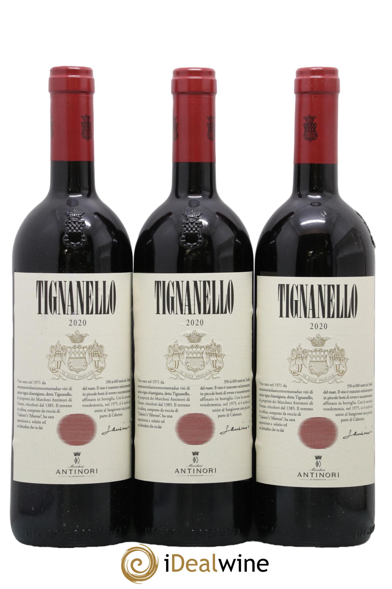 Toscana IGT Tignanello Tenuta Tignanello - Marchesi Antinori 2020 - Lot de 6 bouteilles - 1