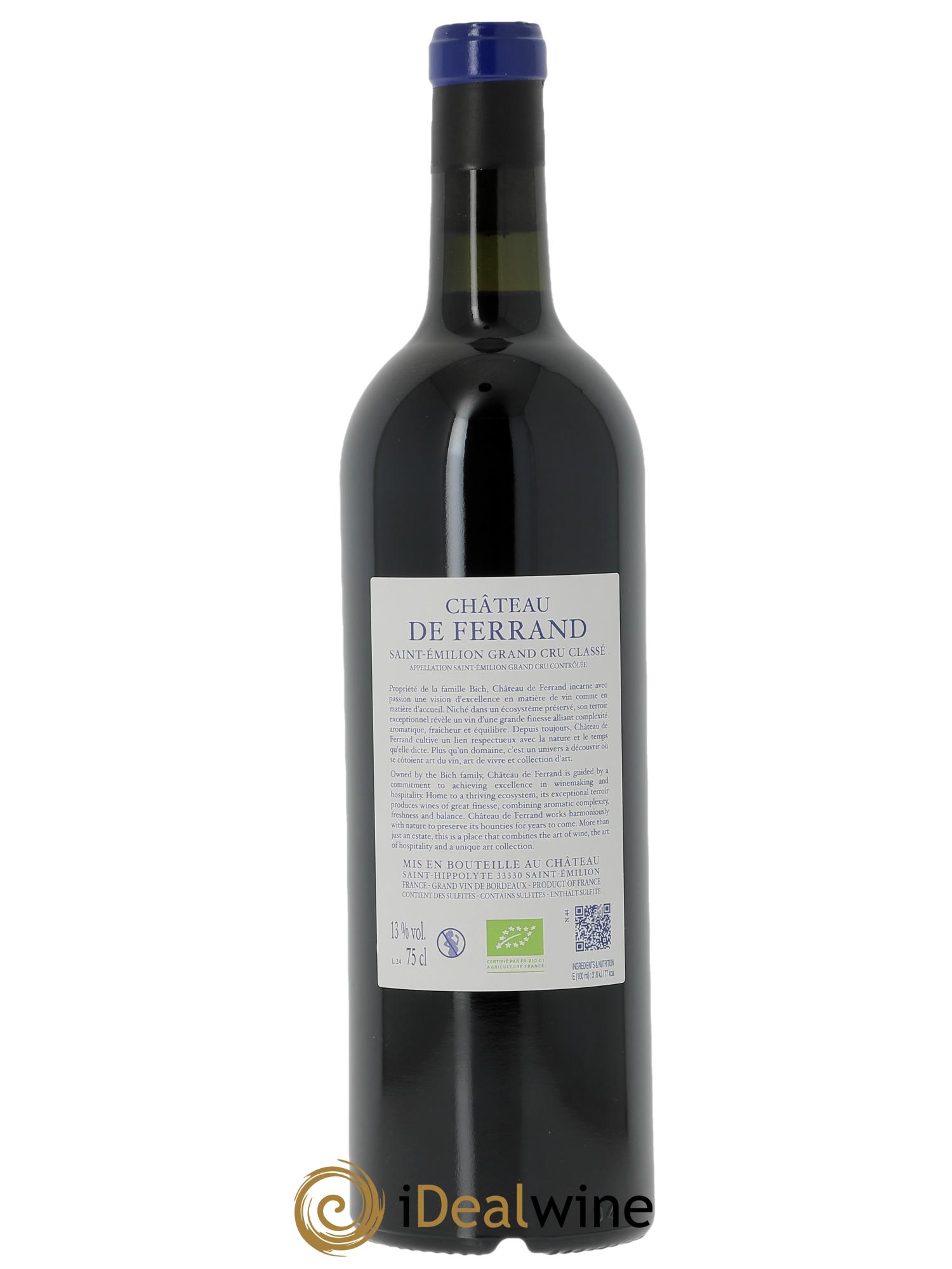 Château de Ferrand Grand Cru Classé (CBO à partir de 6 bts) 2024 - Lote de 1 botella - 1