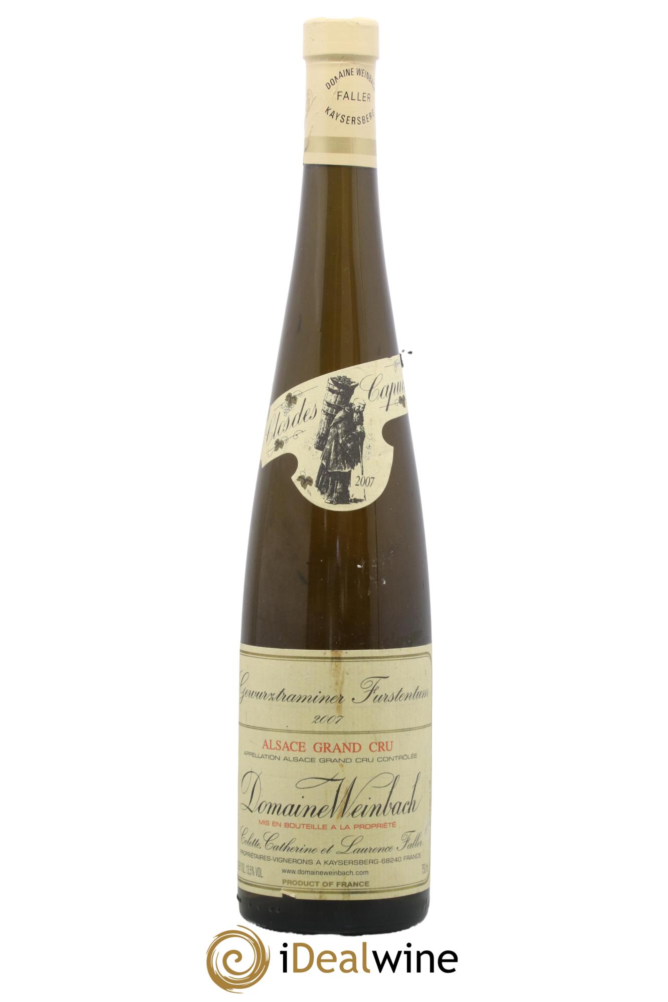 Alsace Grand Cru Gewurztraminer Furstentum Weinbach (Domaine) 2007 - Lotto di 1 bottiglia - 0
