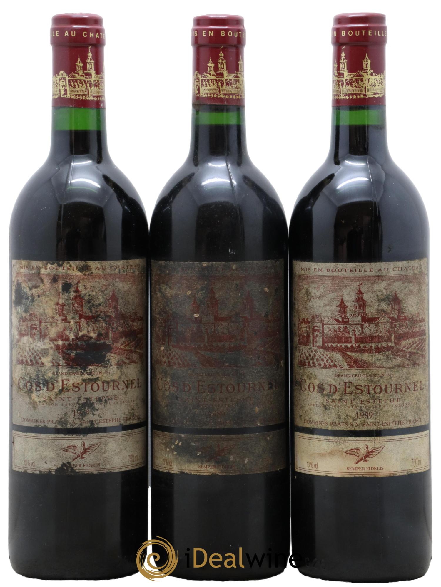 Cos d'Estournel 2ème Grand Cru Classé 1989 - Lot de 3 bouteilles - 0