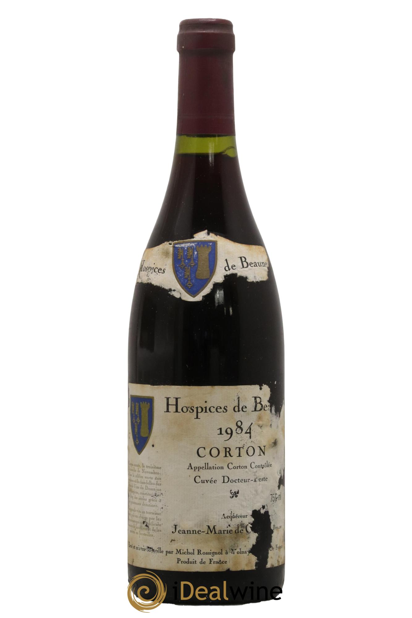 Corton Grand Cru Hospices De Beaune Cuvee Docteur Peste 1984 - Lot of 1 bottle - 0