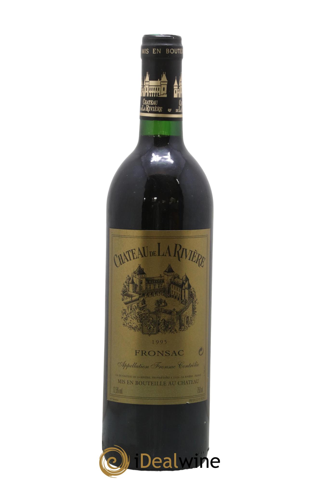Château de La Rivière 1995 - Lot of 1 bottle - 0