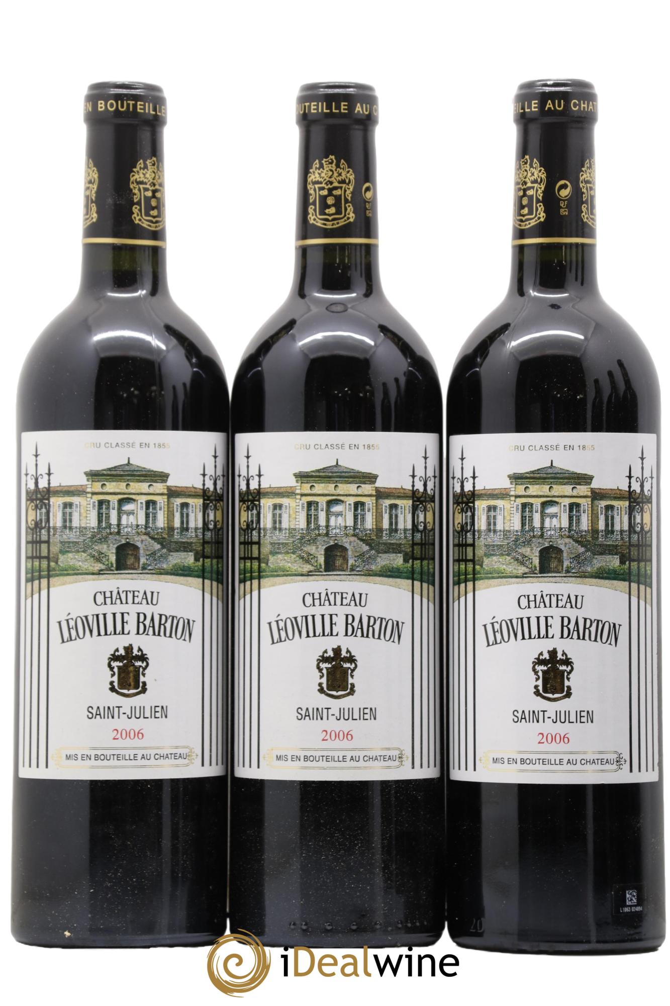Château Léoville Barton 2ème Grand Cru Classé 2006 - Lot de 6 bouteilles - 1