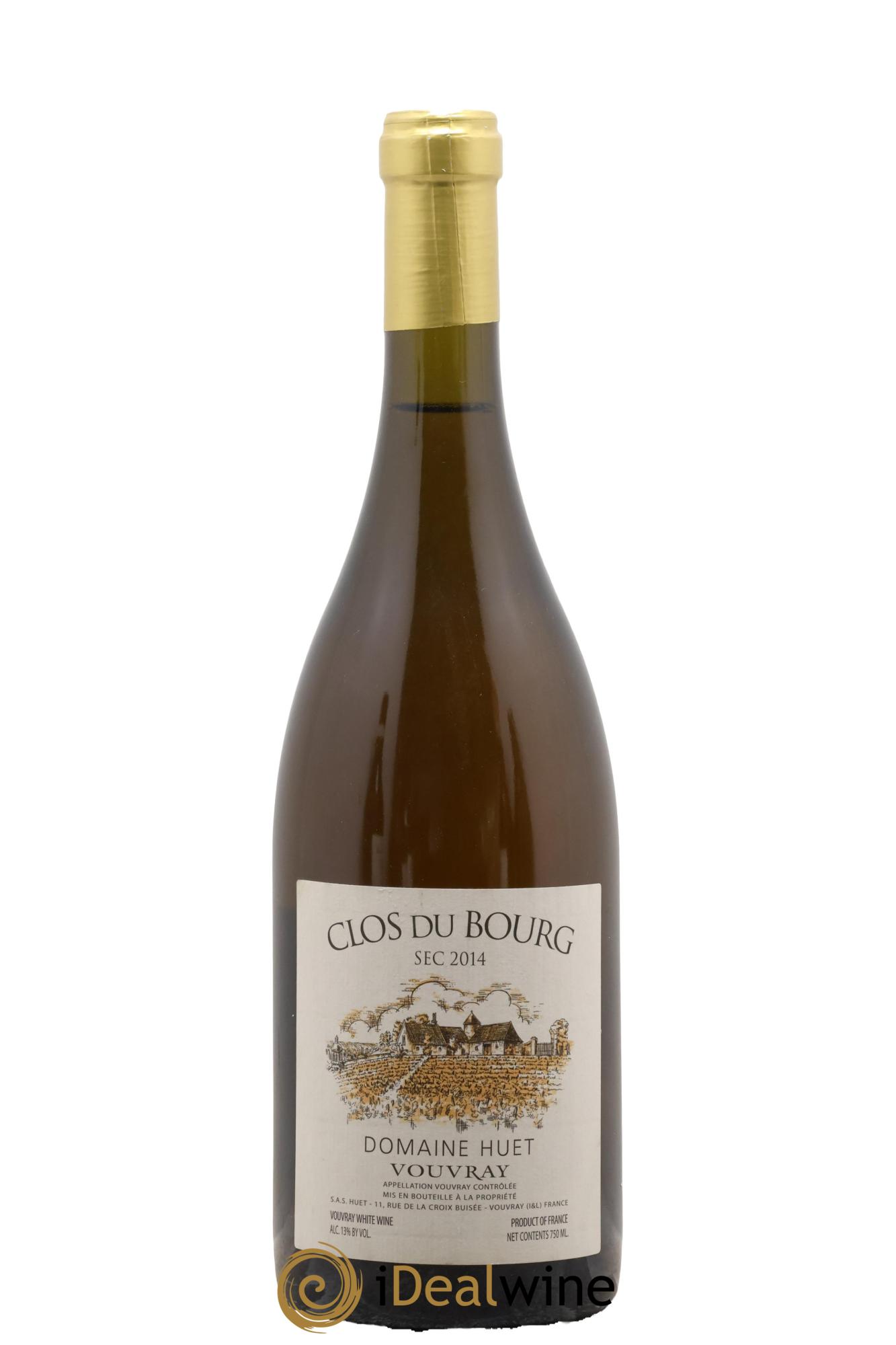 Vouvray Clos du Bourg Sec Domaine Huet 2014 - Lotto di 1 bottiglia - 0