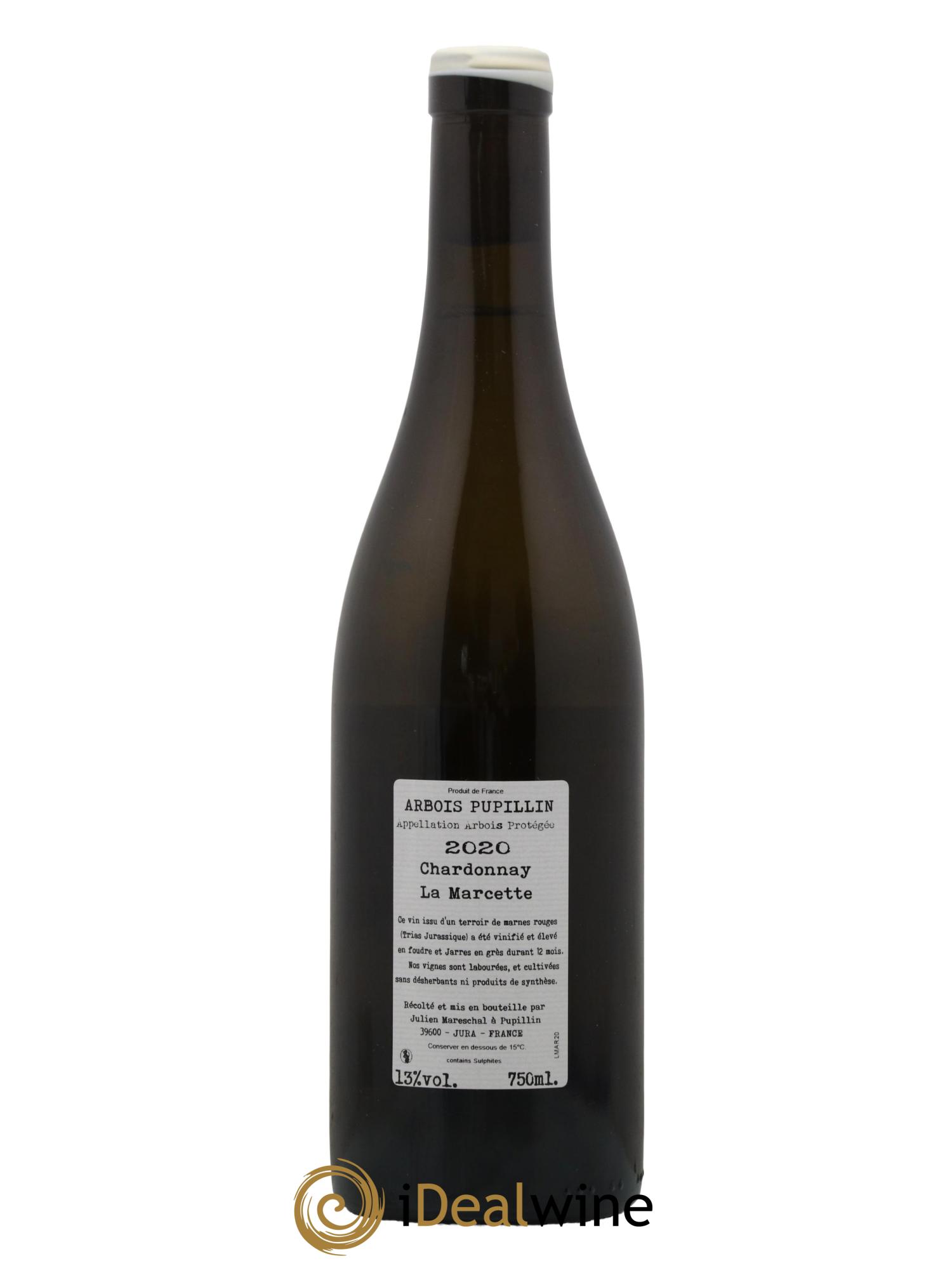 Arbois-Pupillin La Marcette Domaine de la Borde  2020 - Lot de 1 bouteille - 1