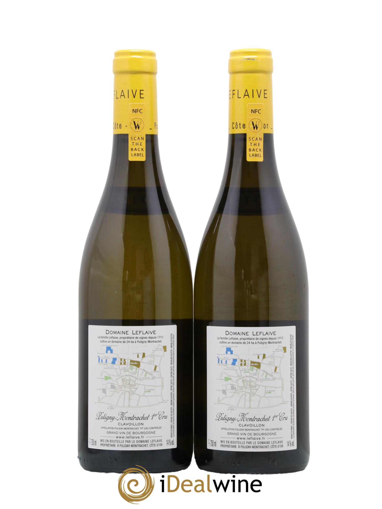 Puligny-Montrachet 1er Cru Clavoillon Leflaive (Domaine) 2019 - Lot de 2 bouteilles - 1