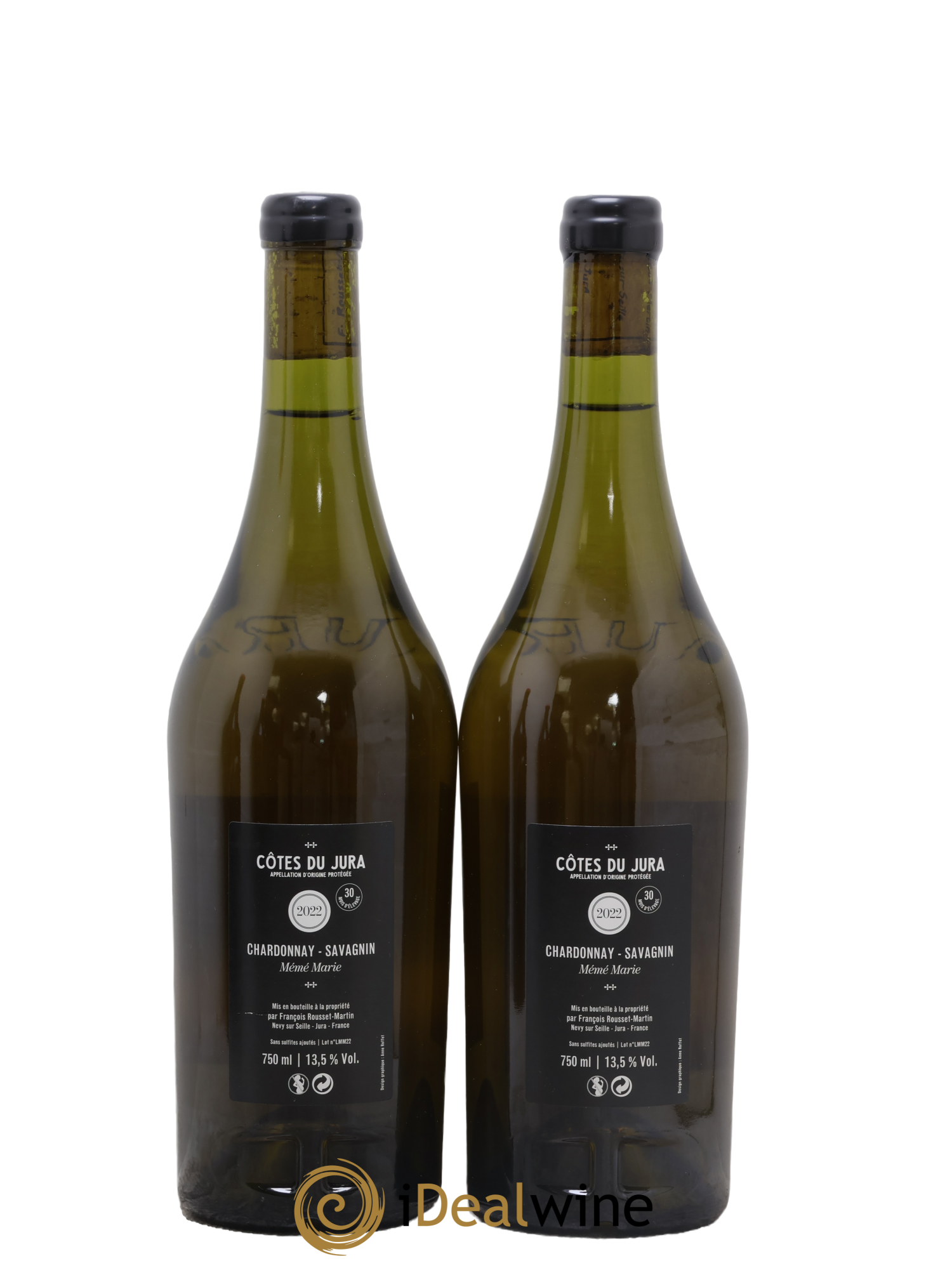 Vin de France Chardonnay-Savagnin Mémé Marie François Rousset-Martin 2022 - Lot of 2 bottles - 1