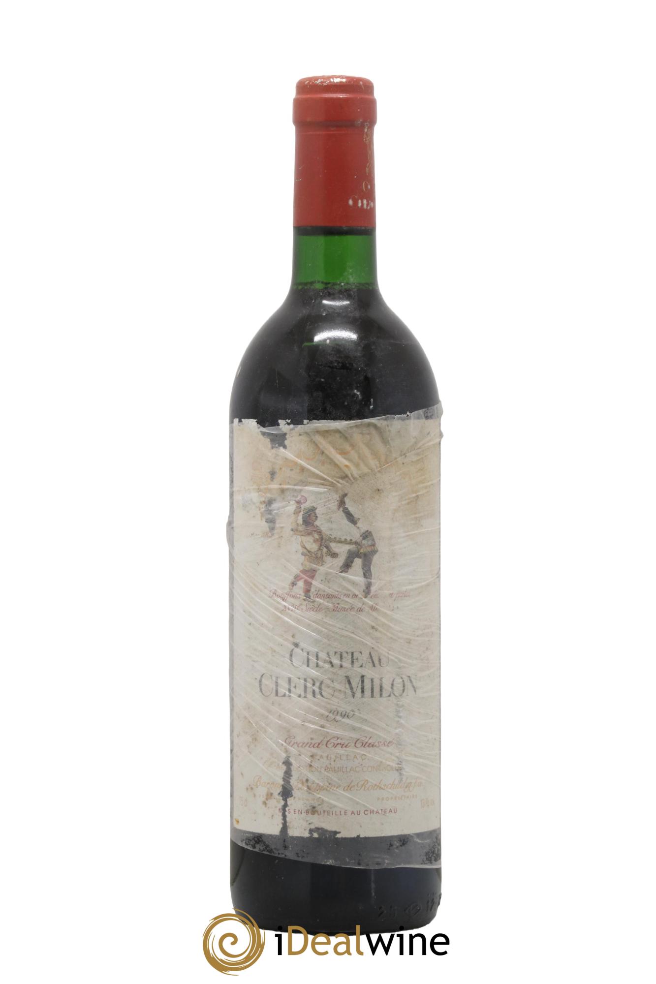 Château Clerc Milon 5ème Grand Cru Classé 1990 - Lot de 1 bouteille - 0