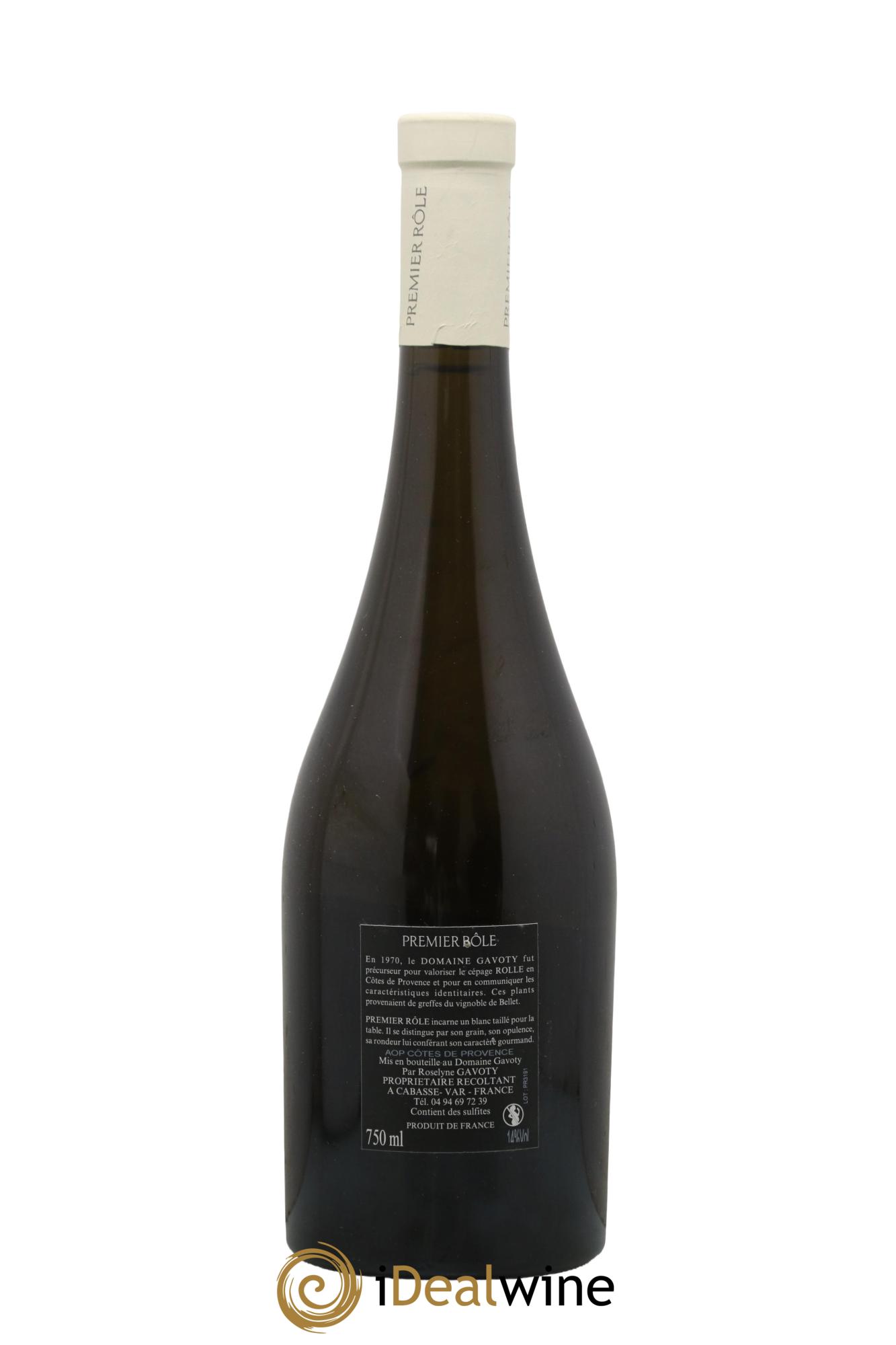 Côtes de Provence Premier Rôle Domaine Gavoty 2019 - Posten von 1 Flasche - 1