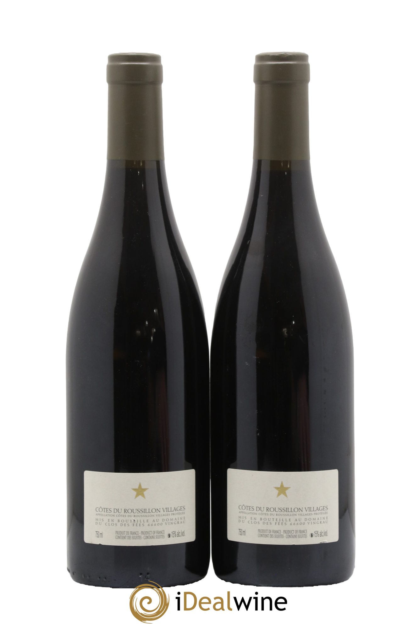 Côtes du Roussillon Clos des Fées 2015 - Posten von 2 Flaschen - 1