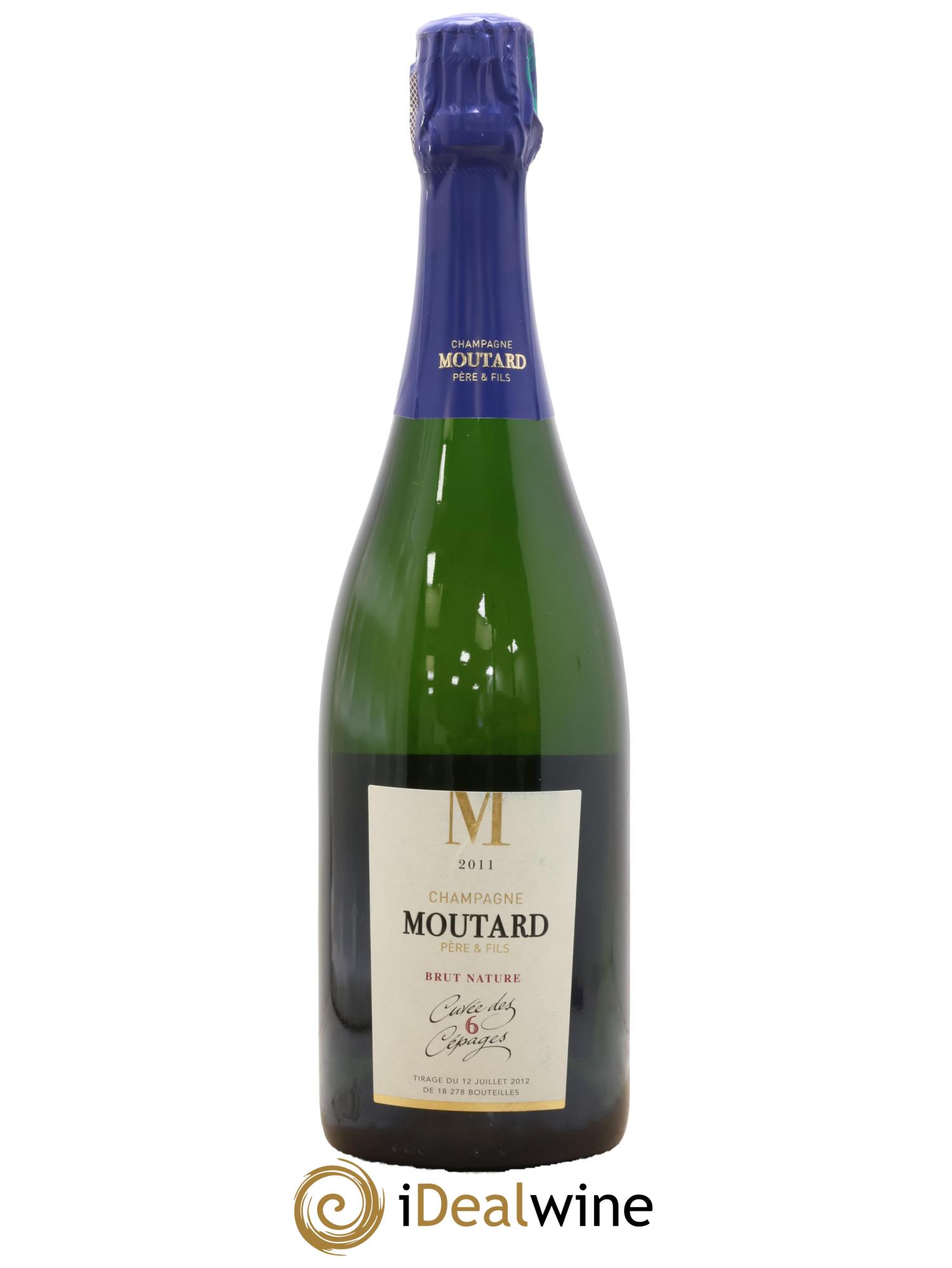 Champagne Cuvée Des 6 Cépages Brut Nature Moutard Père & Fils 2011 - Lot de 1 bouteille - 0