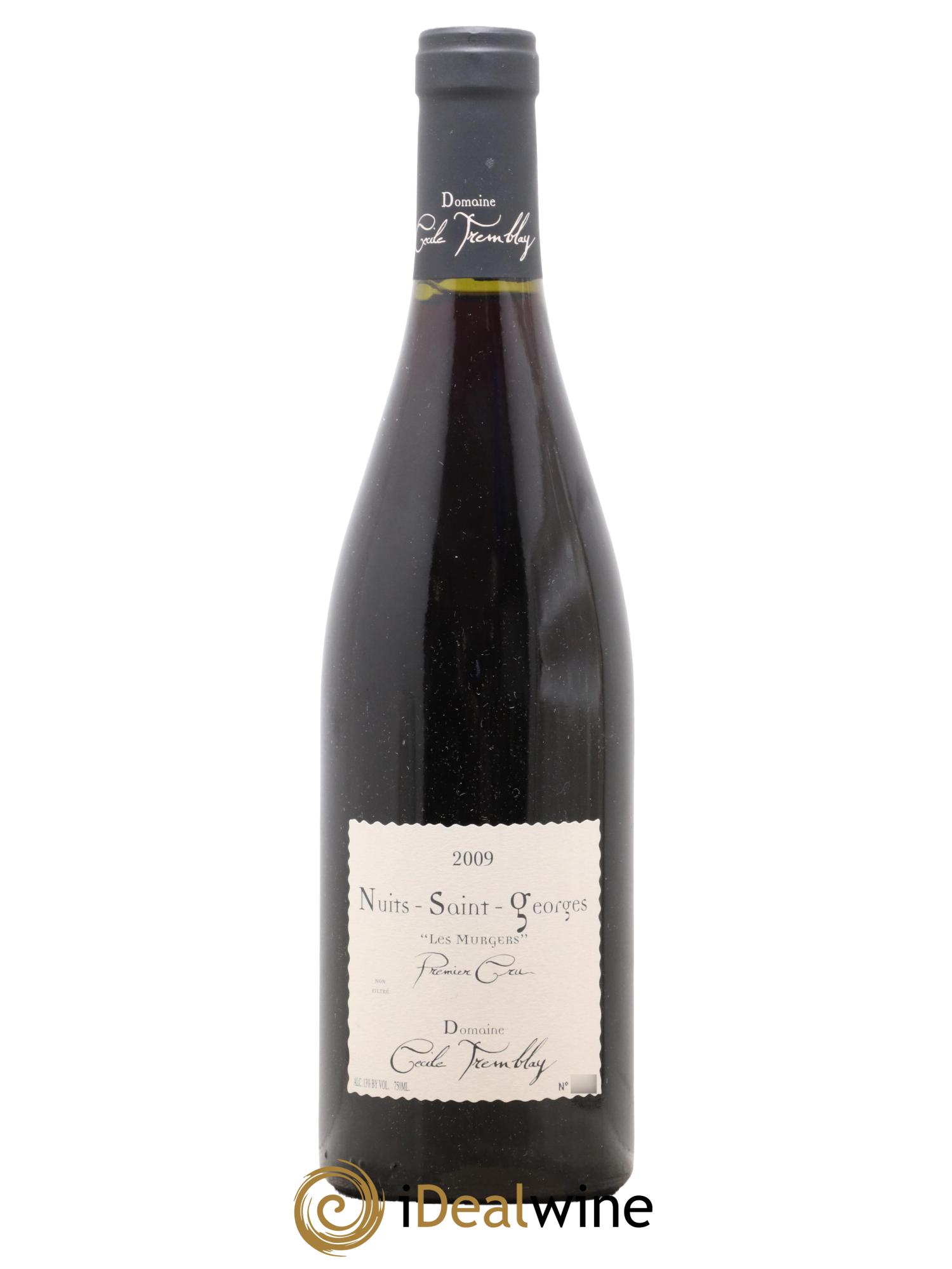 Nuits-Saint-Georges 1er Cru Les Murgers Cécile Tremblay 2009 - Lot de 1 bouteille - 0