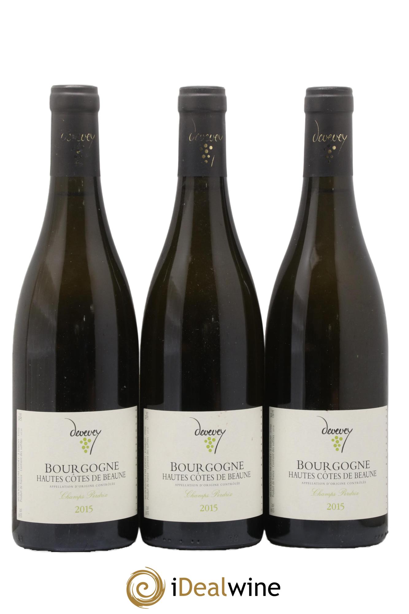 Hautes-Côtes de Beaune Les Champs Perdrix Jean-Yves Devevey (Domaine) 2015 - Posten von 3 Flaschen - 0