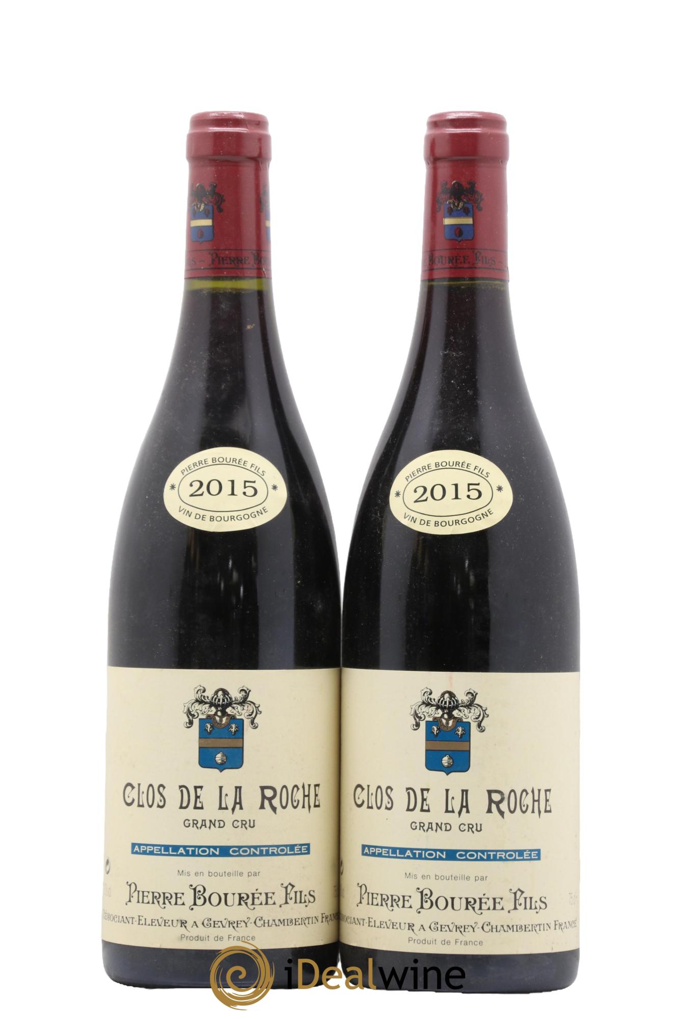 Clos de la Roche Grand Cru Domaine Pierre Bourée Fils 2015 - Lot de 2 bouteilles - 0