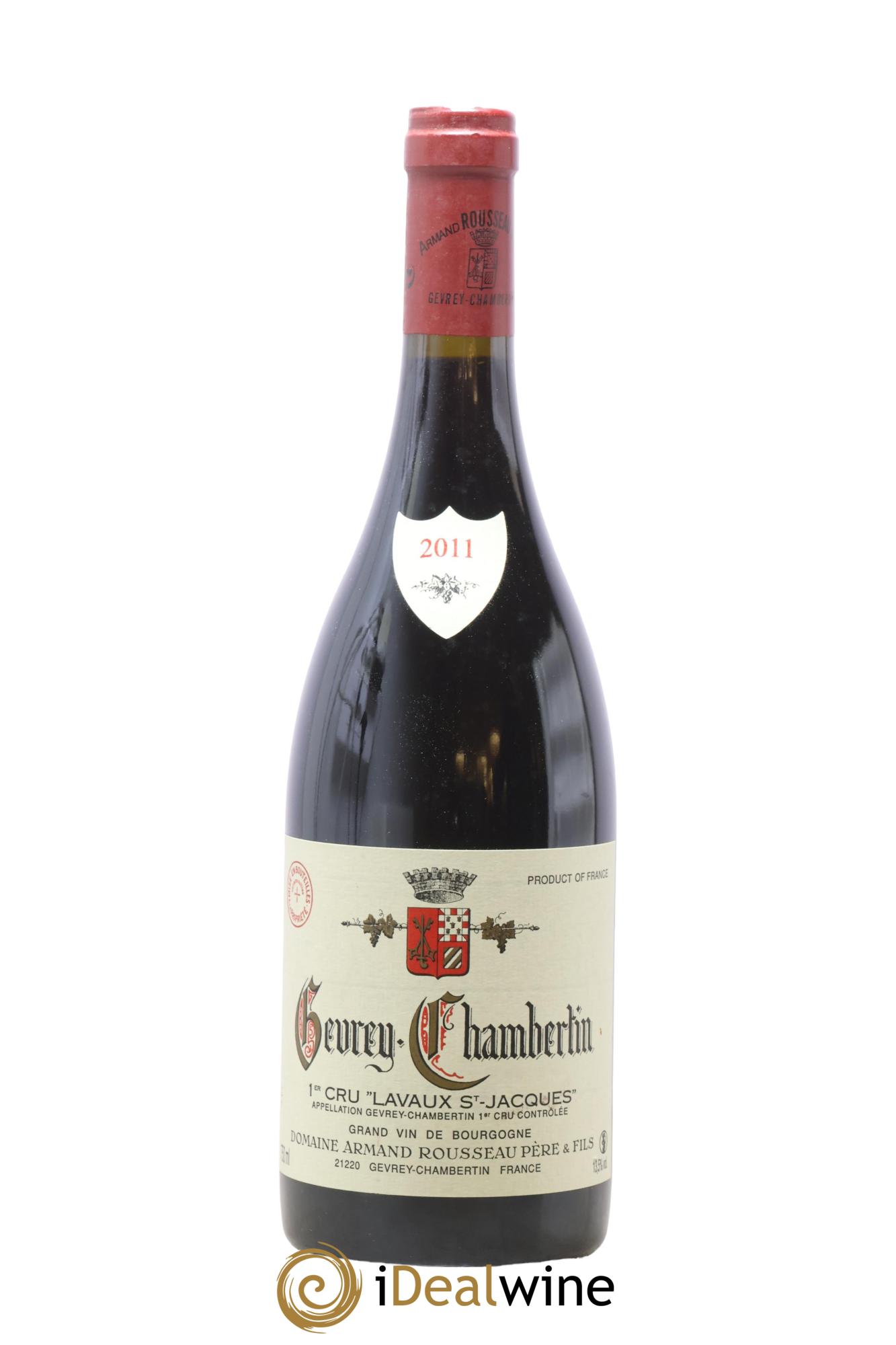 Gevrey-Chambertin 1er Cru Lavaux Saint Jacques Armand Rousseau (Domaine) 2011 - Posten von 1 Flasche - 0