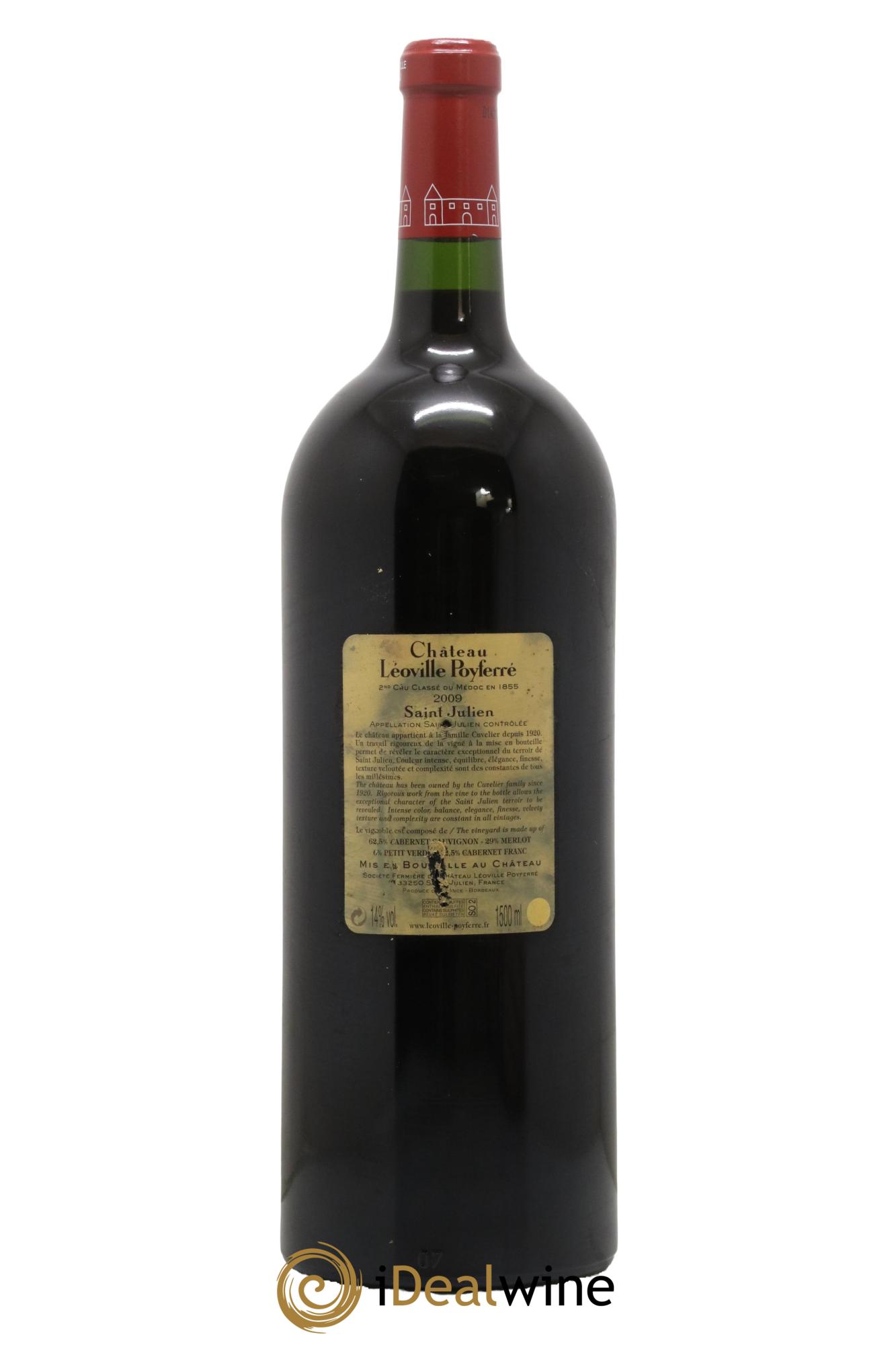 Château Léoville Poyferré 2ème Grand Cru Classé 2009 - Lot de 1 magnum - 2