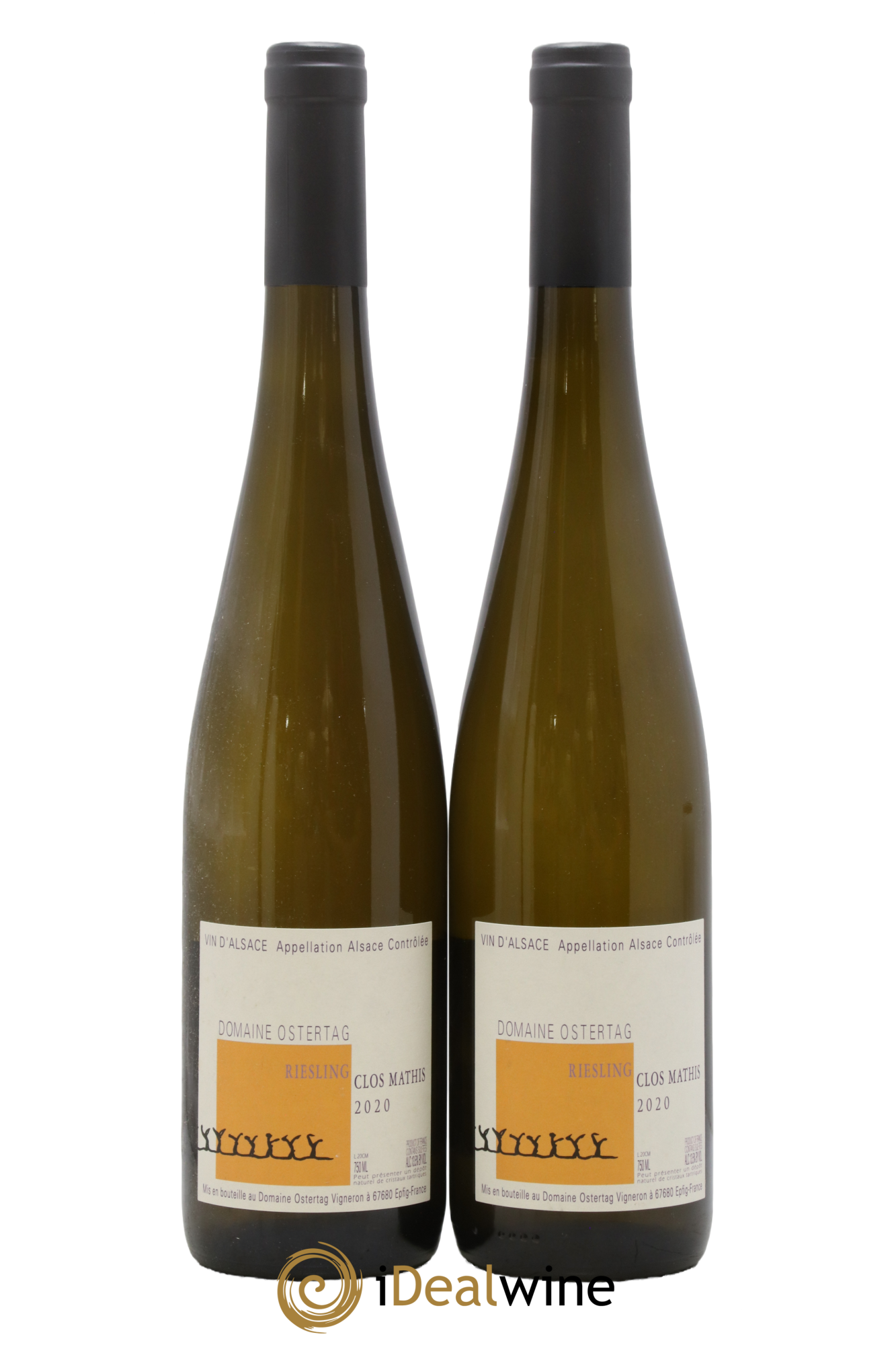 Alsace Riesling Clos Mathis Ostertag (Domaine) 2020 - Posten von 2 Flaschen - 0