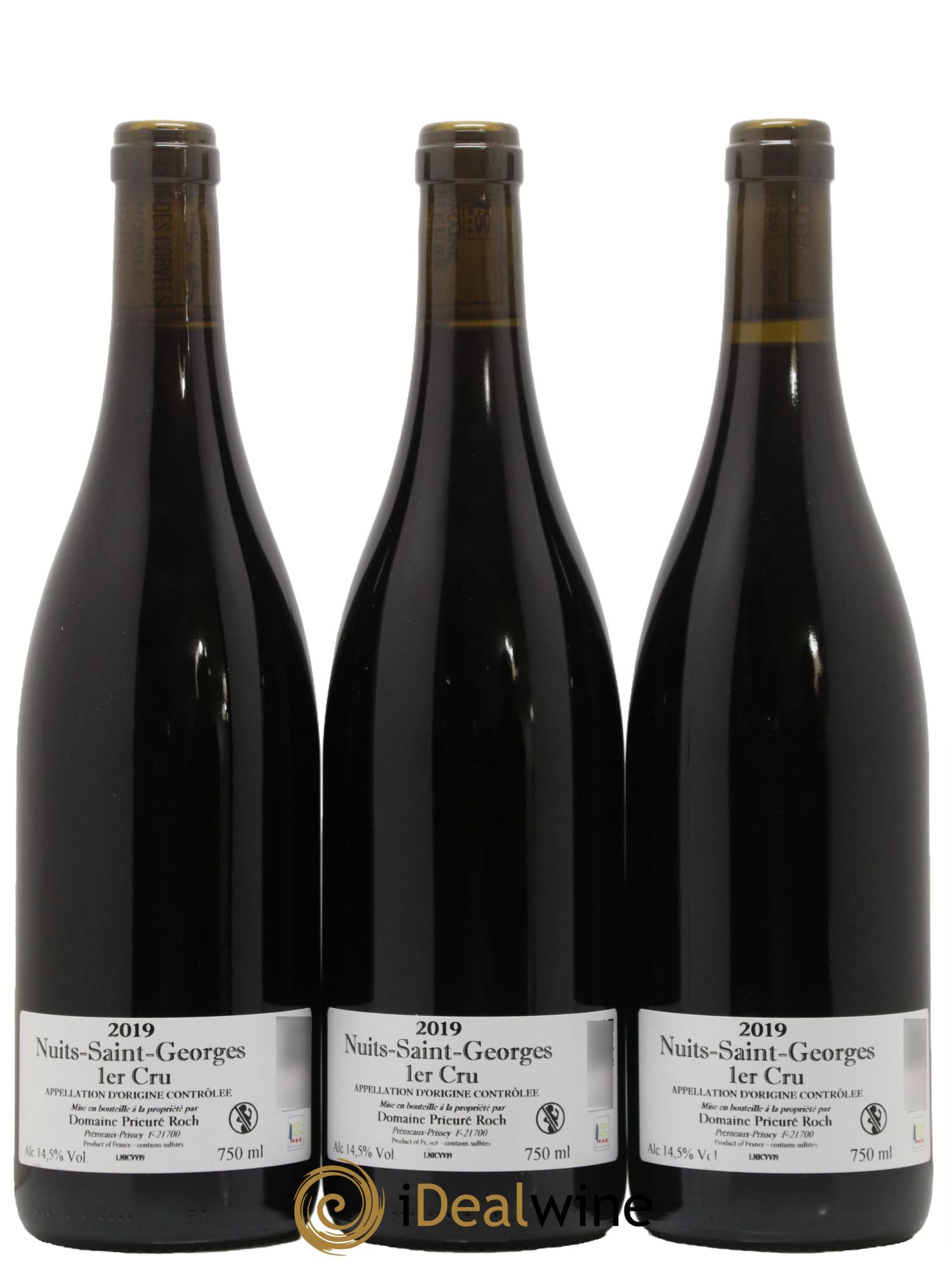 Nuits-Saint-Georges 1er Cru Vieilles Vignes Prieuré Roch 2019 - Lot de 3 bouteilles - 1