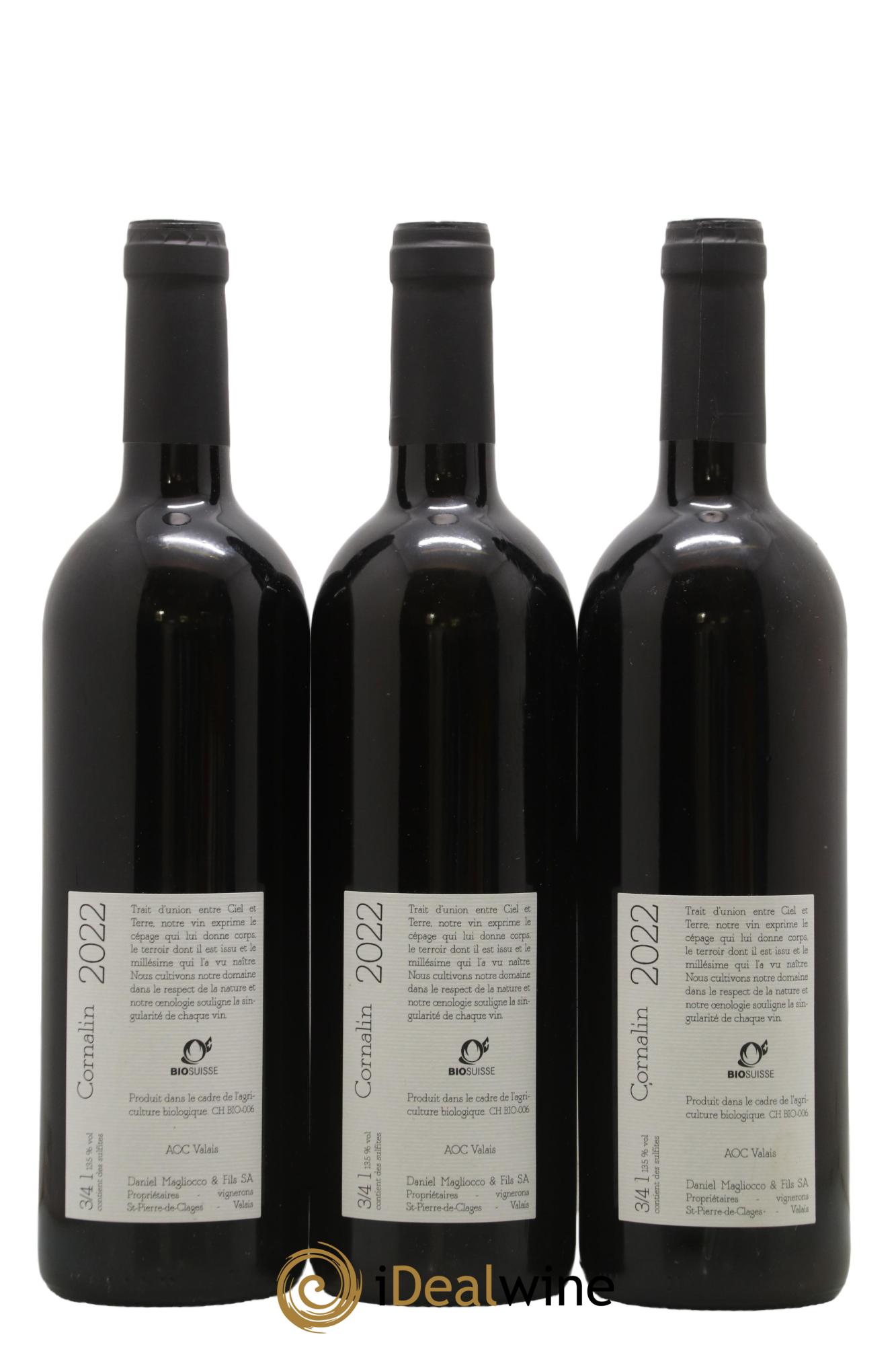 Valais Saint-Pierre-de-Clages Cornalin Daniel Magliocco & Fils 2022 - Lot de 3 bouteilles - 1