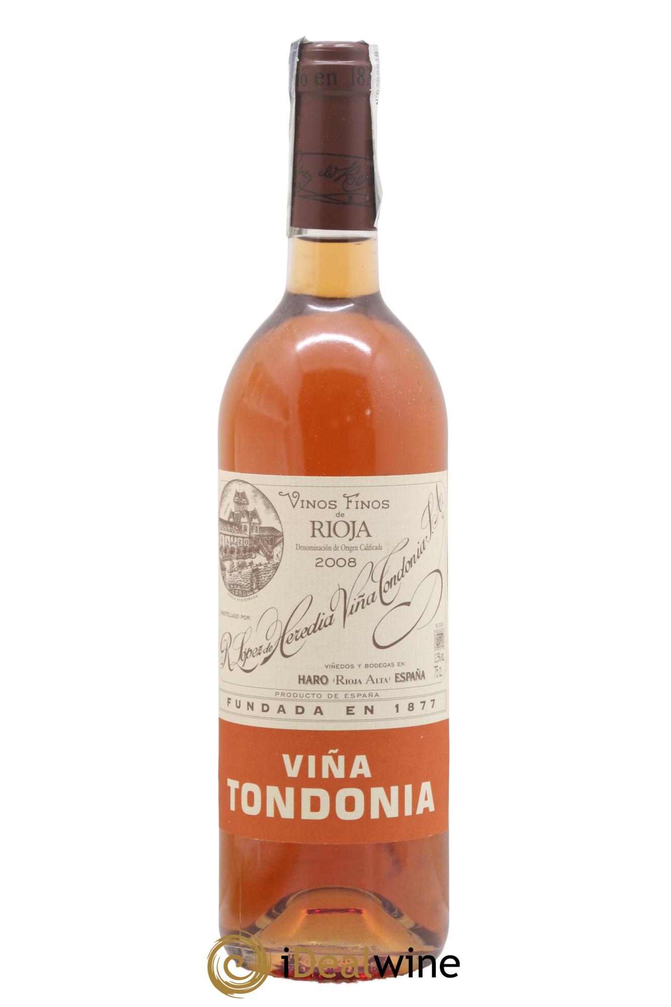 Rioja Gran Reserva Rosado Vina Tondonia R. Lopez de Heredia 2008 - Posten von 1 Flasche - 0