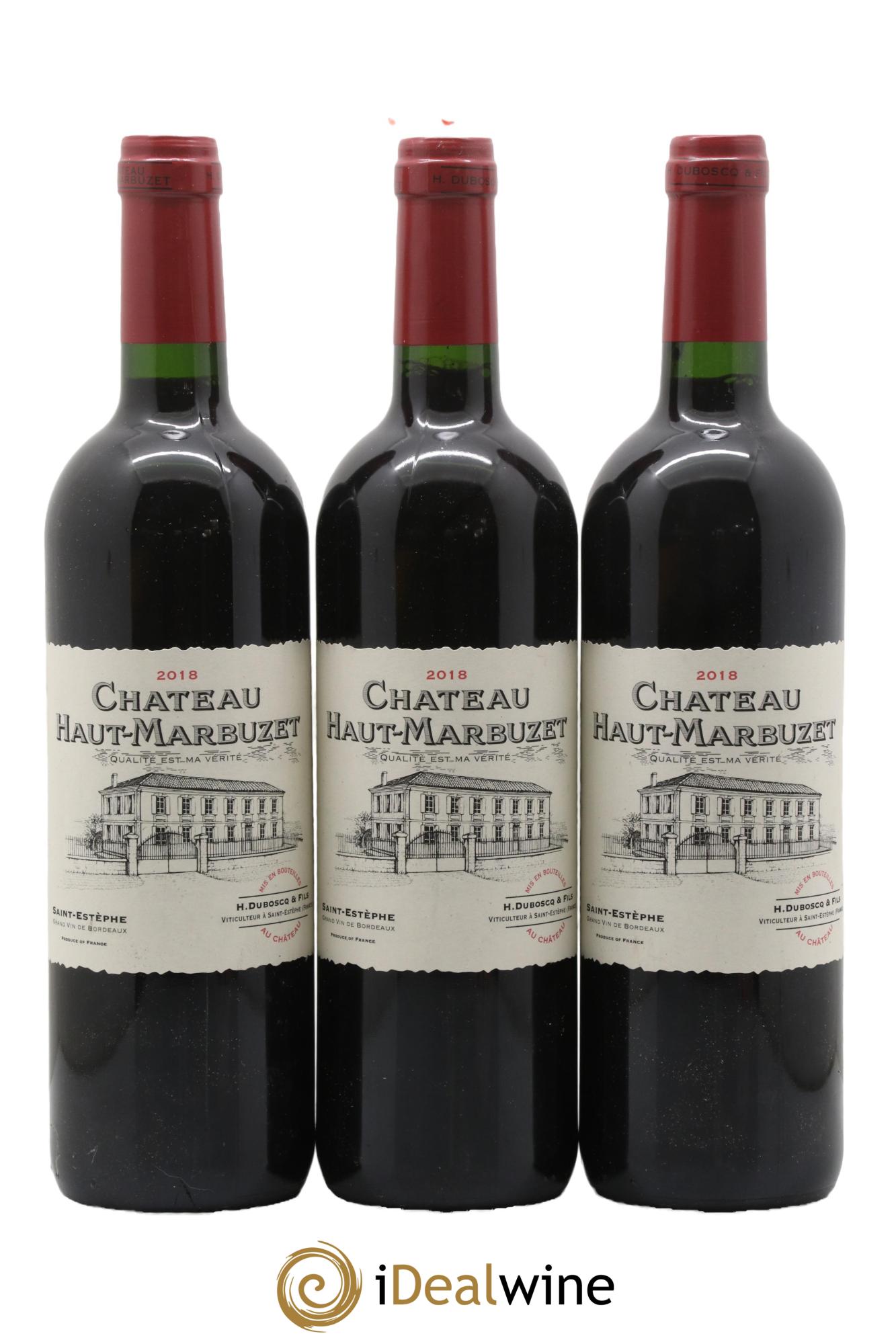 Château Haut Marbuzet 2018 - Lot de 3 bouteilles - 0