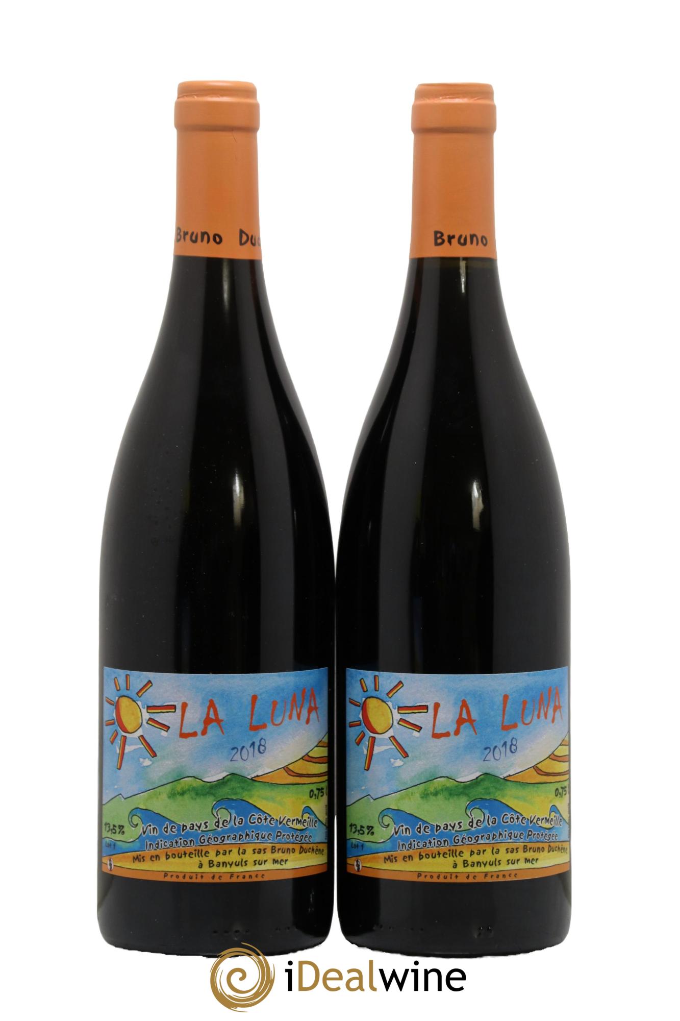 Languedoc Vin de Pays de la Côte Vermeille La Luna Domaine Bruno Duchêne 2018 - Lot de 2 bouteilles - 0
