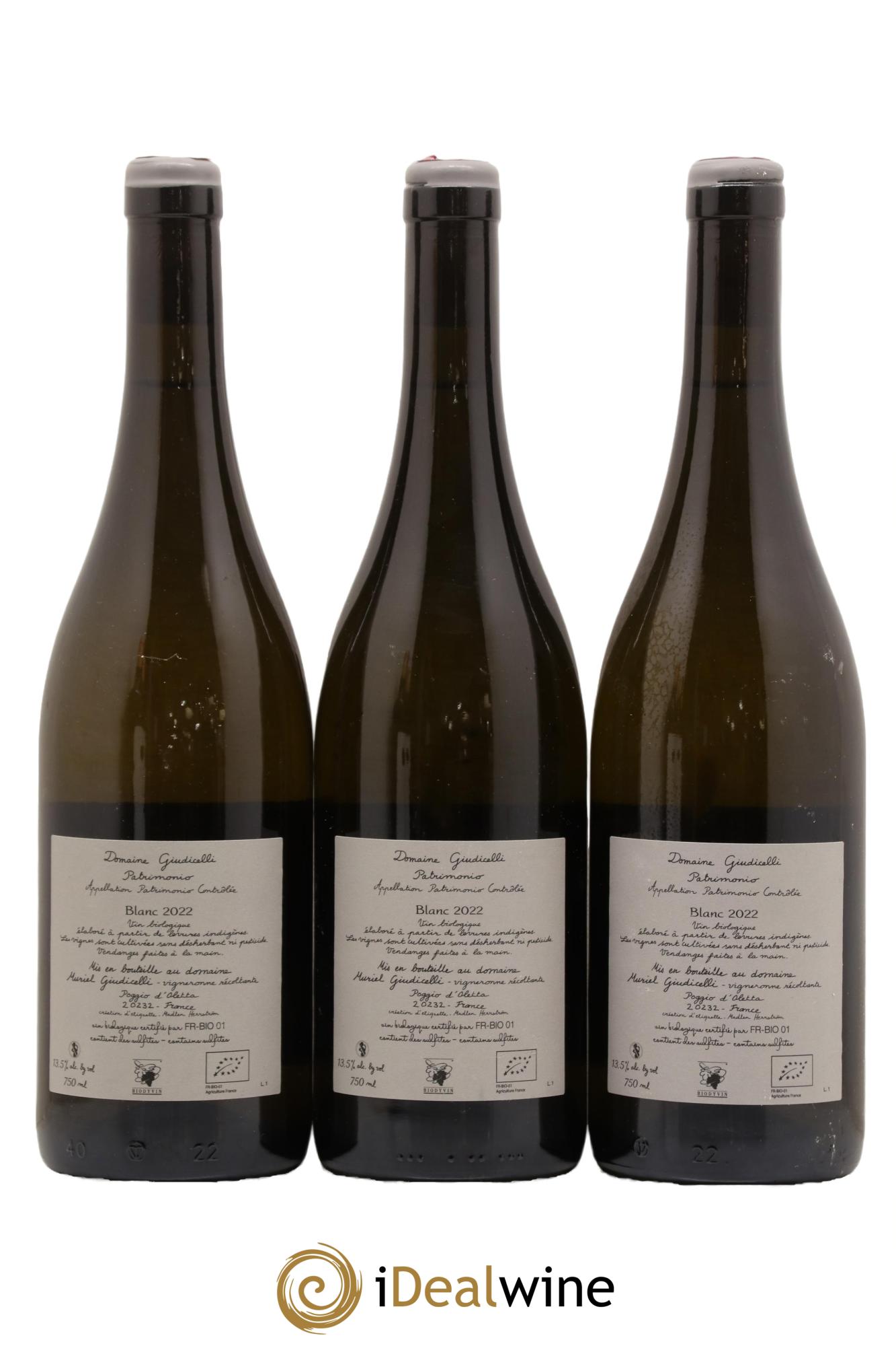 Patrimonio Domaine Guidicelli 2022 - Lot de 3 bouteilles - 1