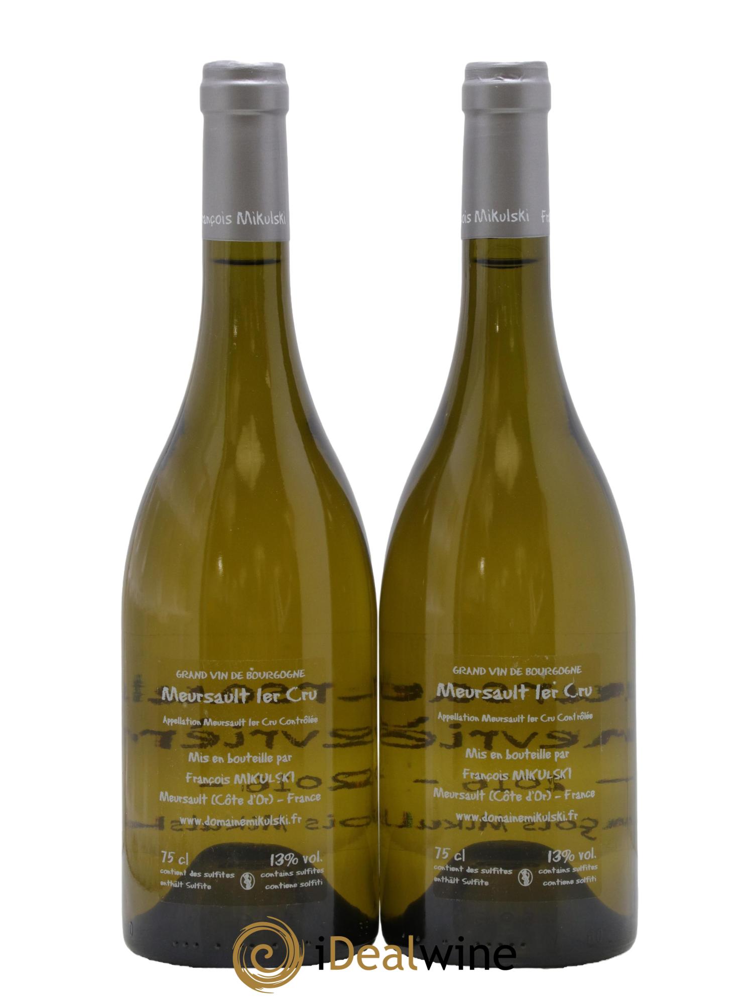 Meursault 1er Cru Les Genevrières François Mikulski 2016 - Lot de 2 bouteilles - 1