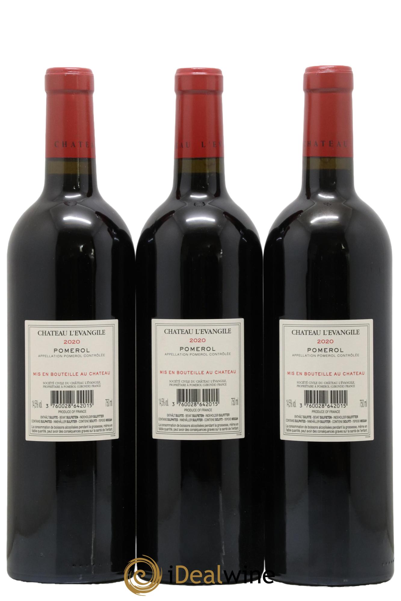 Château l' Évangile 2020 - Posten von 3 Flaschen - 1