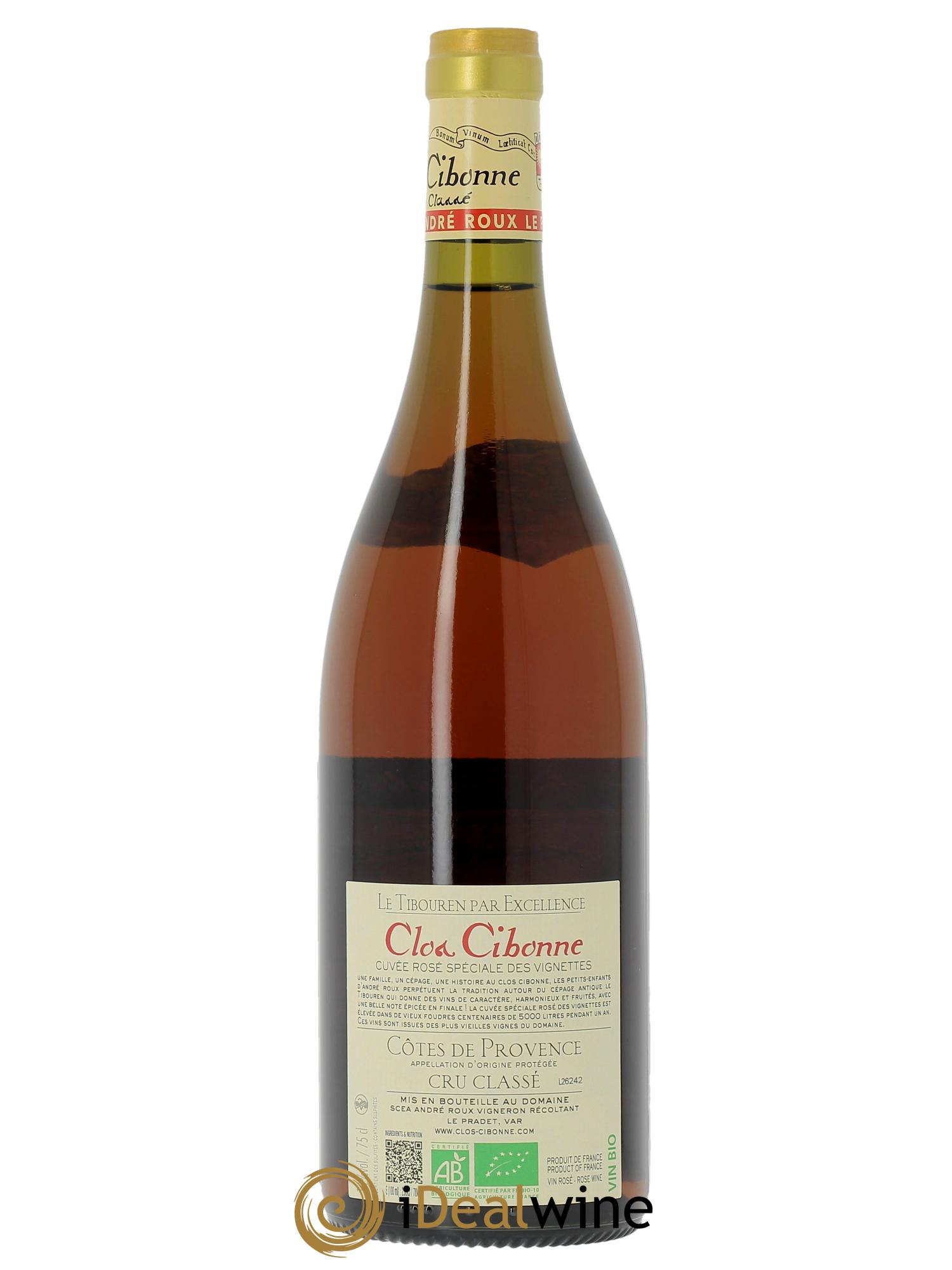 Côtes de Provence Clos Cibonne Tibouren Cuvée Spéciale des Vignettes 2024 - Lot of 1 bottle - 1